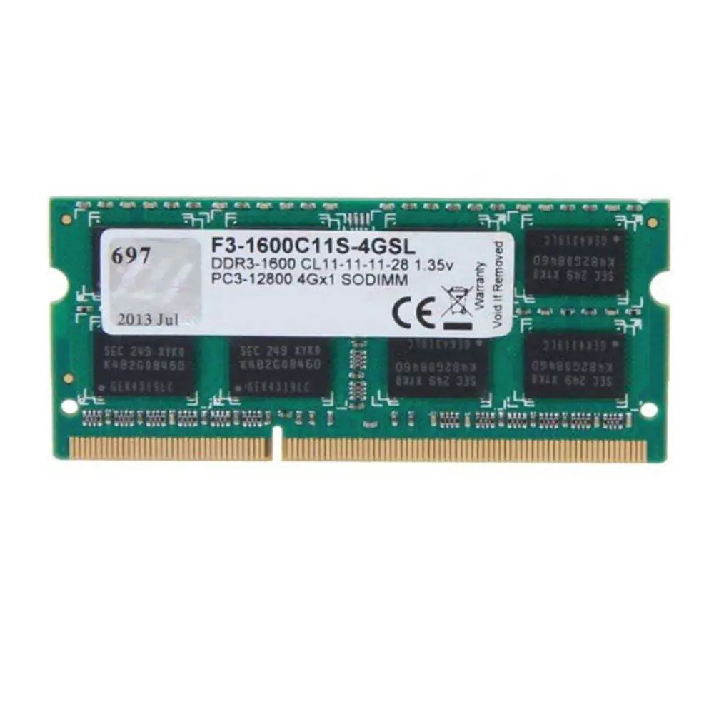 F3-1600C11S-4GSL Value DDR3L-1600Mhz 1.35V Low Voltaj CL11 4GB SO