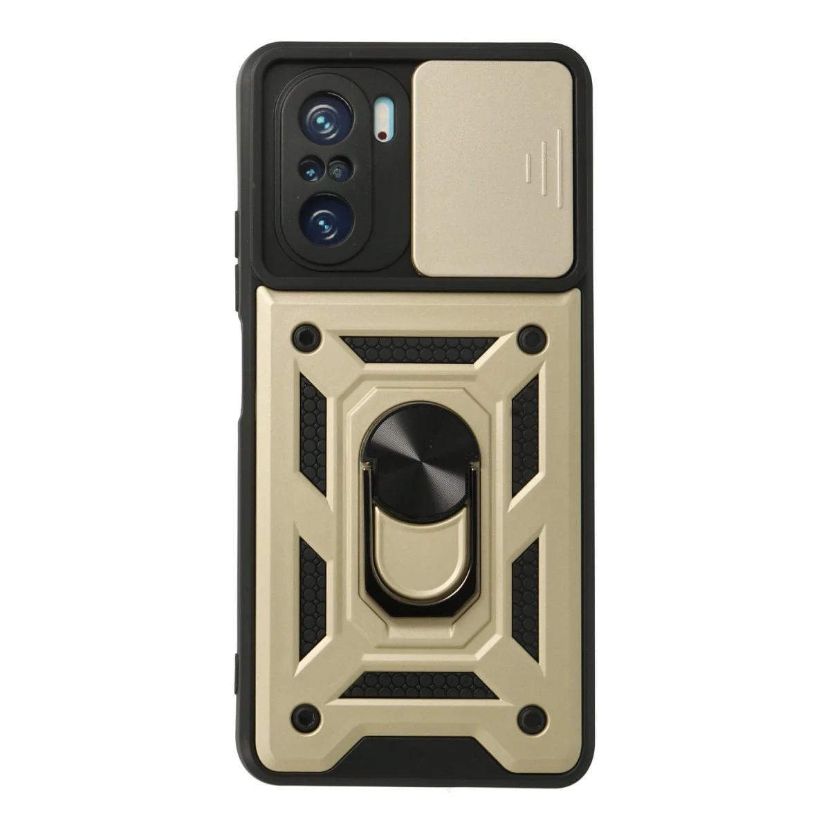 F3 Kılıf Gold - Pars Lens Kılıflı Silikon Kılıf - Çizikten Koruyan Premium Kılıf