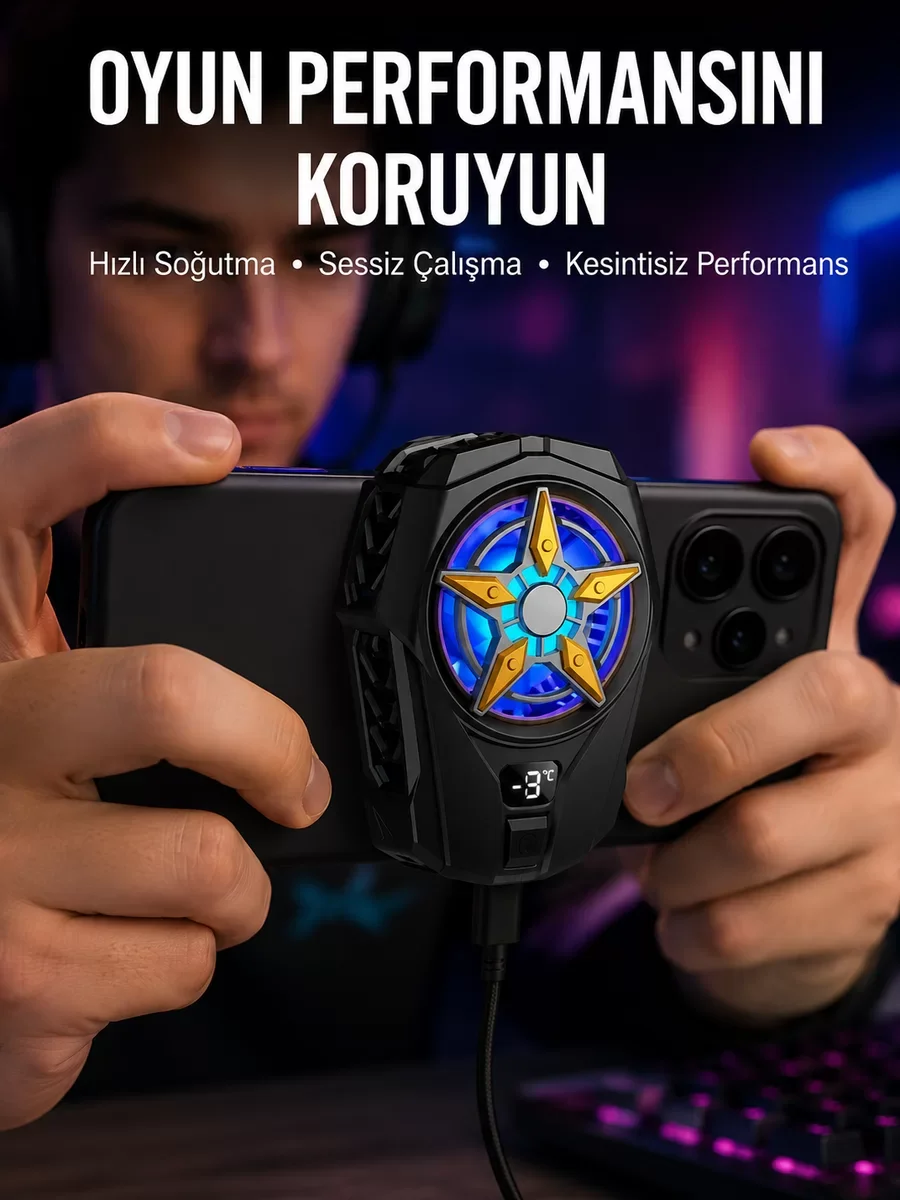 F6 Yeni Nesil Telefon Soğutucu & Radyatörü - Performansı Artırın
