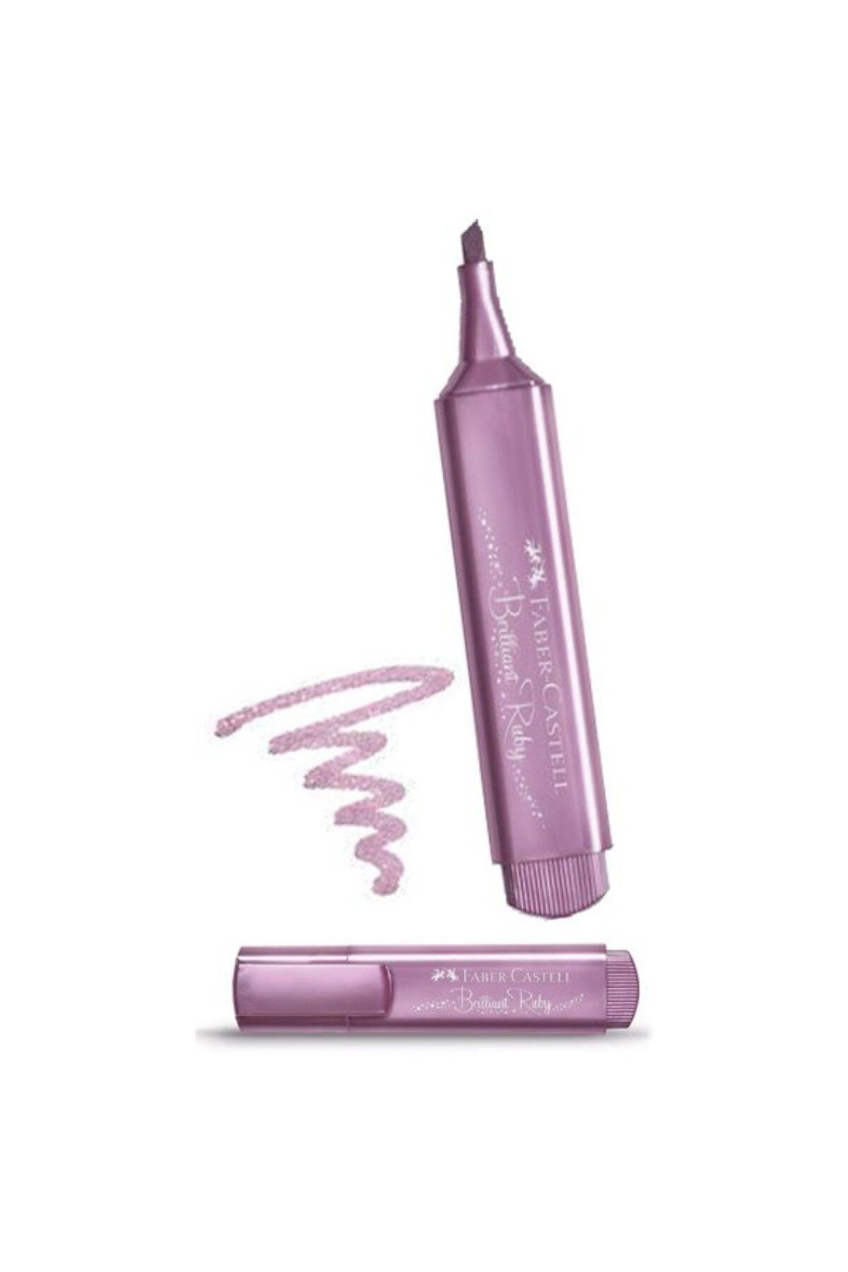 Faber Castell Faber Castel Metalik Fosforlu Kalem Brilliant Ruby