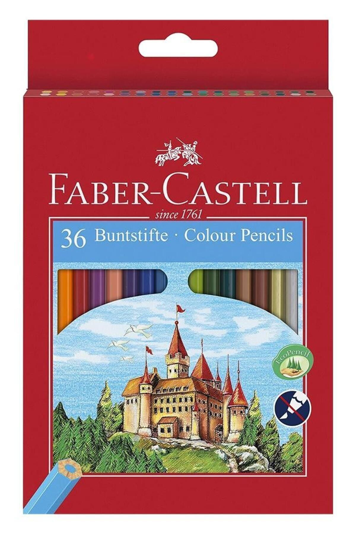 Faber Castell 36 lı Kuru Boya Kalemi Karton Kutu 1 Paket 36 Renk 