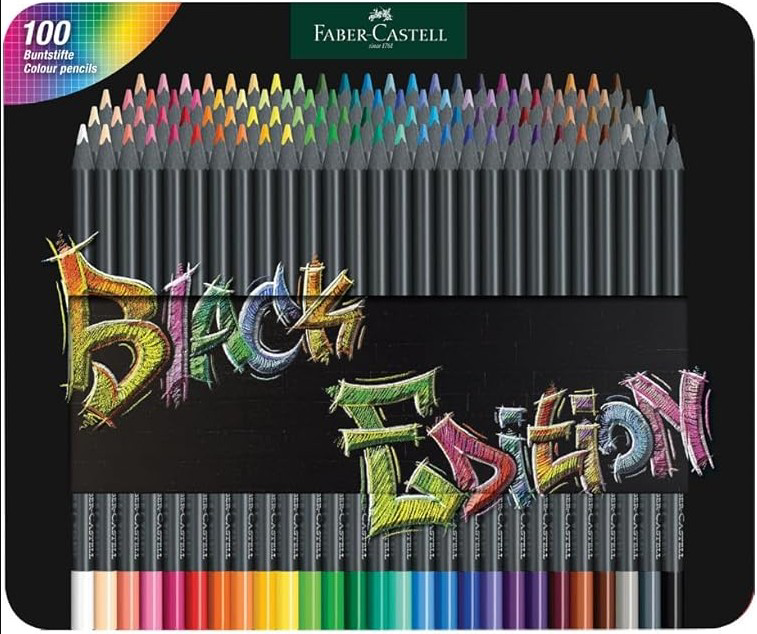 Faber Castell Faber-Castell Black Edition Boya Kalemi 100 Renk Faber Castell Faber-Castell Black Edition Boya Kalemi 100 Renk