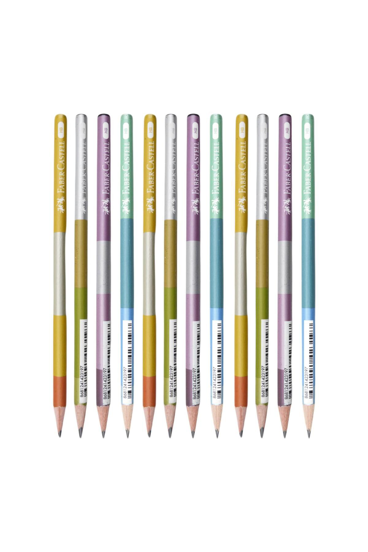 Faber Castell Faber-Castell Patch Desenli HB Kurşun Kalem 12 Adet