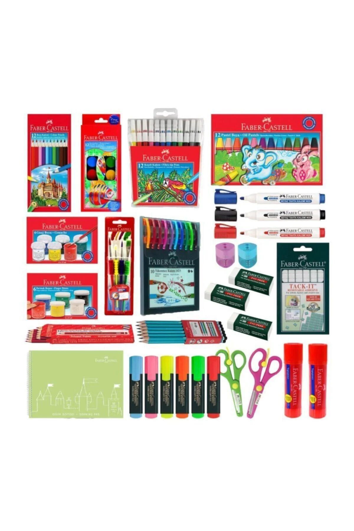 Faber-castell Okul Ögrenci Kirtasiye Boya Seti Ofisinn-037 K.s