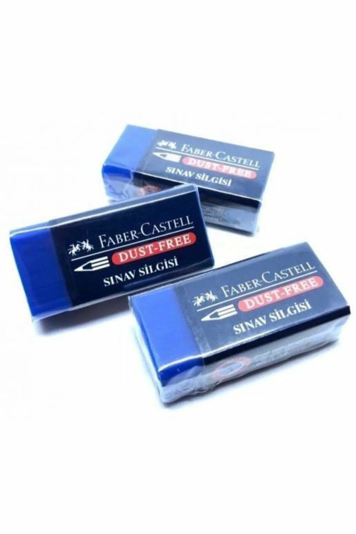 Faber-castell Sınav Silgisi Dust Free Mavi 4 Adet