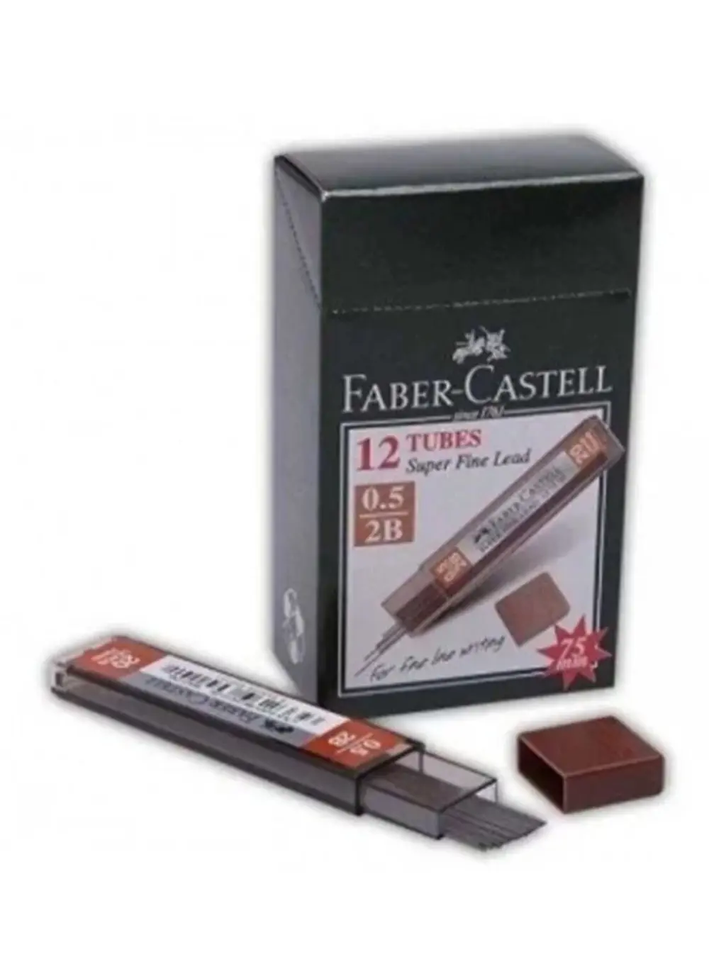 Faber-castell Super Fine Min Kalem Uçu Siyah 0.5 Mm 2b ×12 Adet