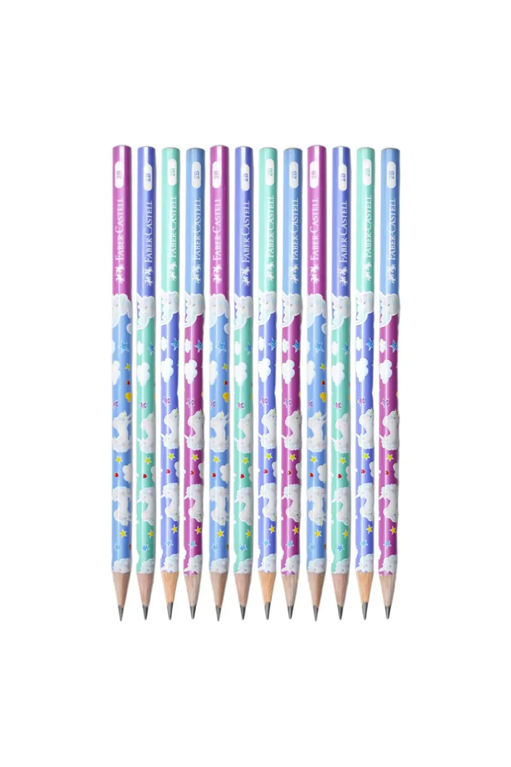 Faber-Castell Unicorn 2B Yuvarlak Kurşun Kalem 12 Adet