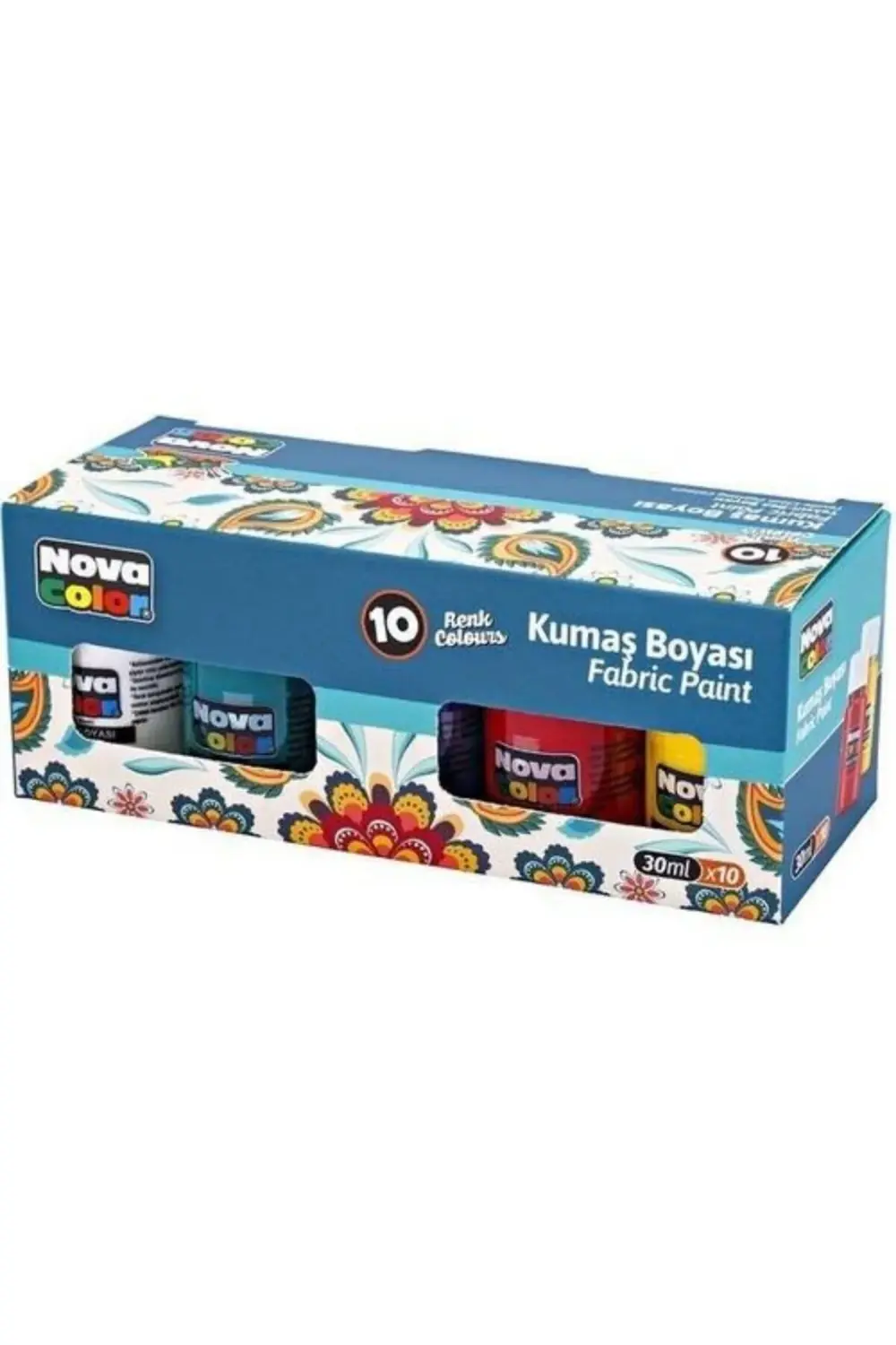 Fabric Painting Colours Kumaş Boyası tüp 30 ml 10 Adet Renk Set K