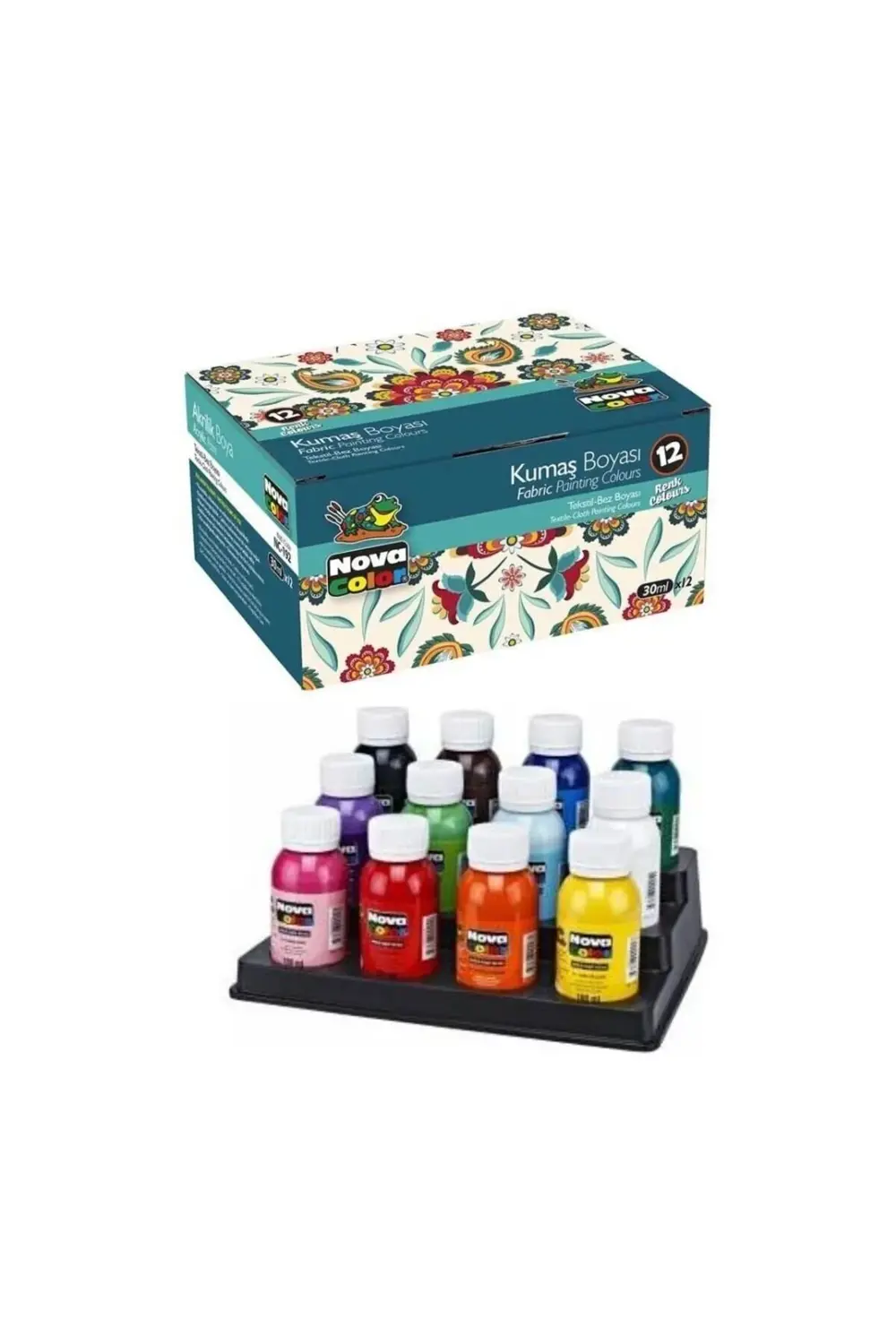 Fabric Painting Colours Kumaş Boyası tüp 30ml 12 Renk Set Kıyafet