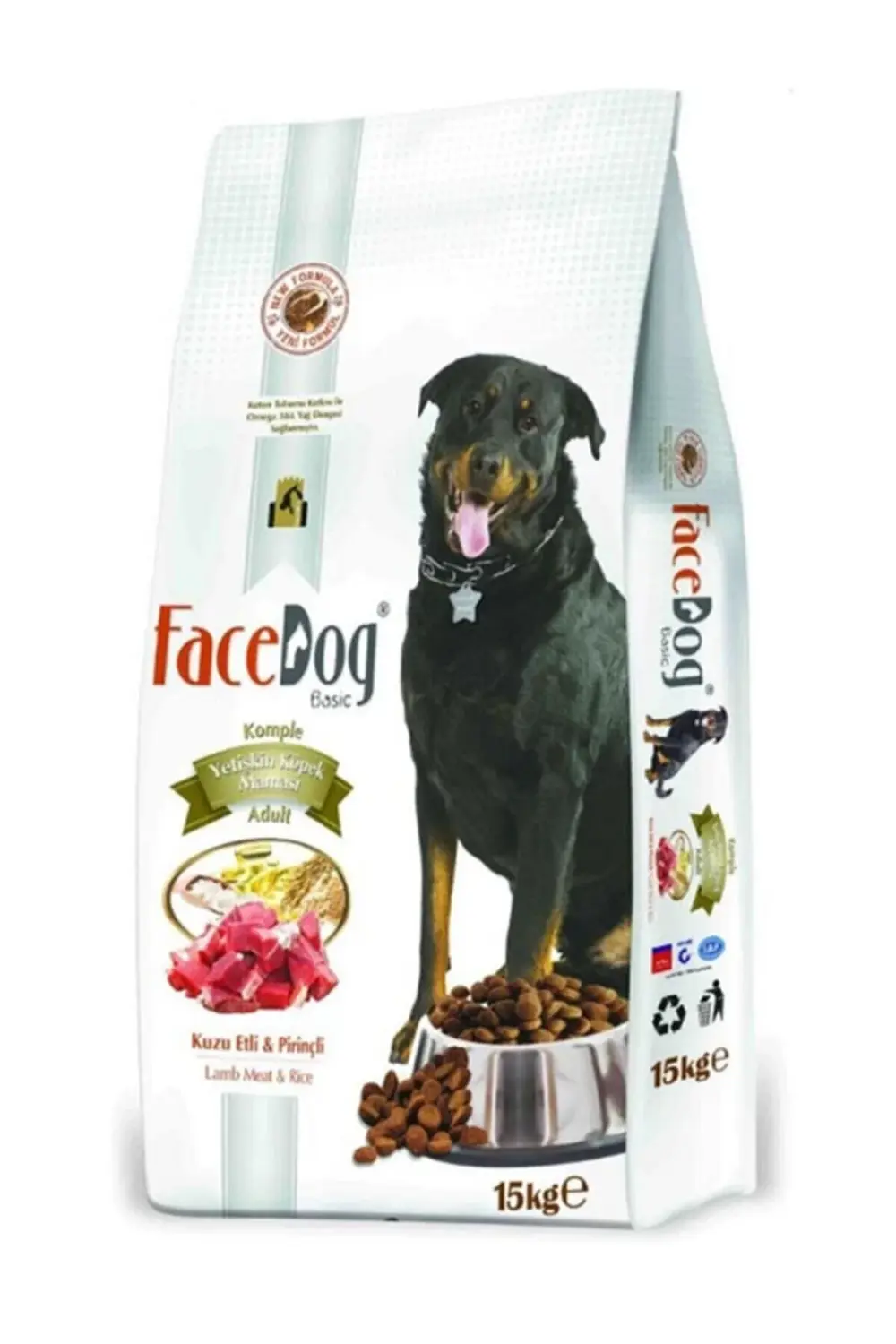 Facedog Face Dog Basic Kuzu Etli Yetişkin Köpek Maması 15Kg