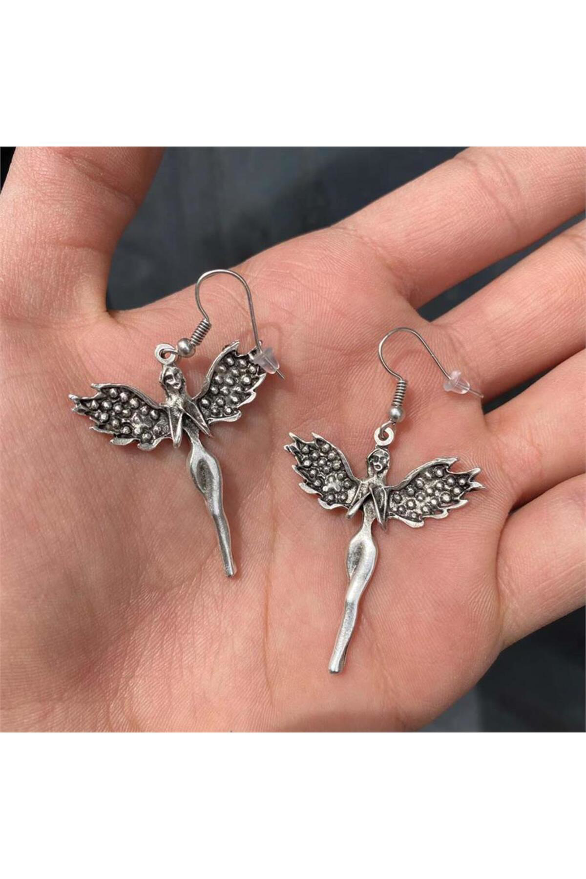 Fairy Girl Dotted Wings Küpe