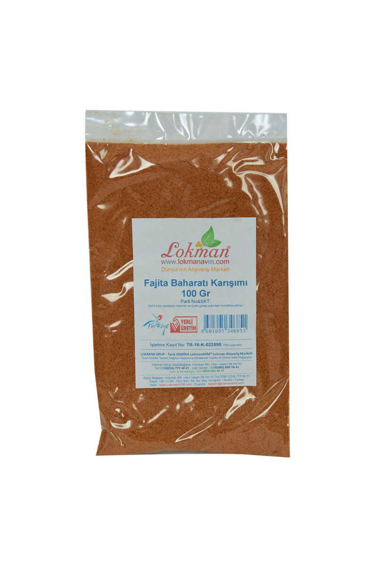 Mcm Group Fajita Baharatı Karışımı 100 Gr Paket