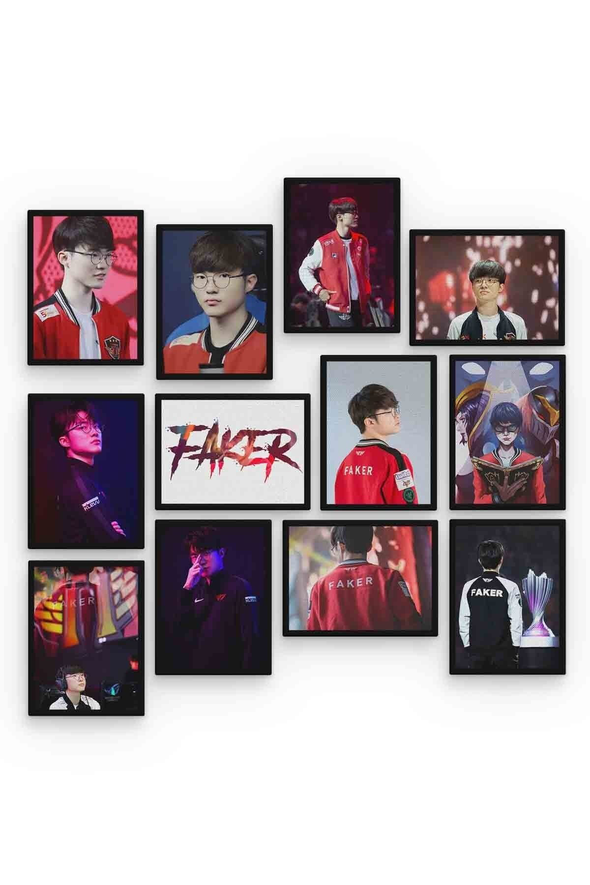 Pi Dekorasyon Faker 12 Parça Mdf (Ahşap) Tablo Ofis Boyu 