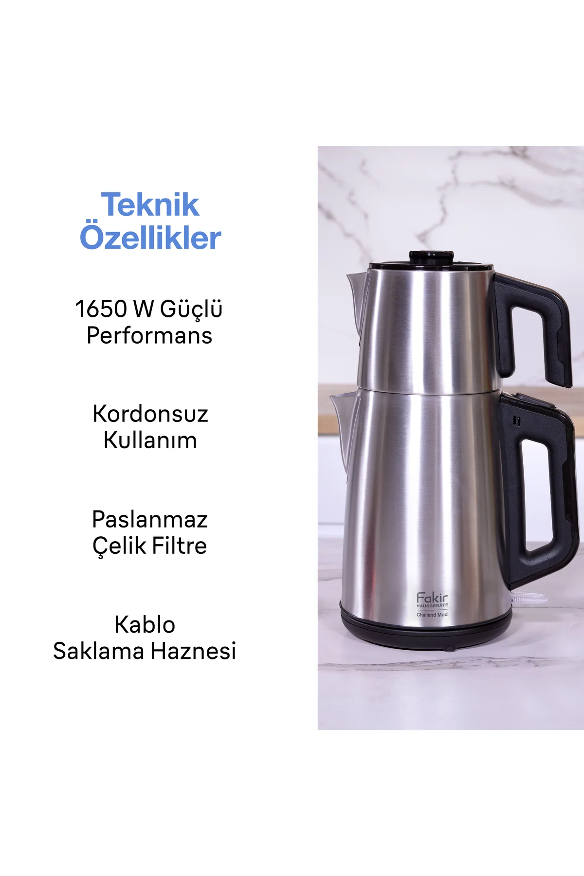 Fakir Chailand Maxi XXL Çay Makinesi Inox