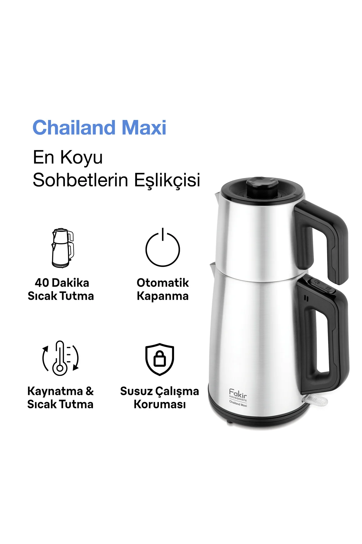 Fakir Chailand Maxi XXL Çay Makinesi Inox