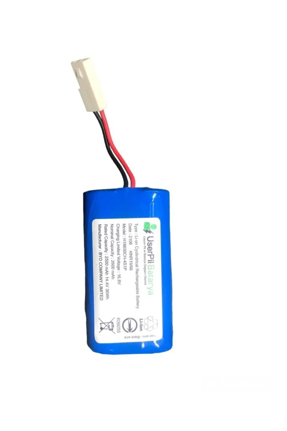 Fakir Robert Rs 720 2600 mAh 14.4V Lity Uyumlu Robot Süpürge Pili