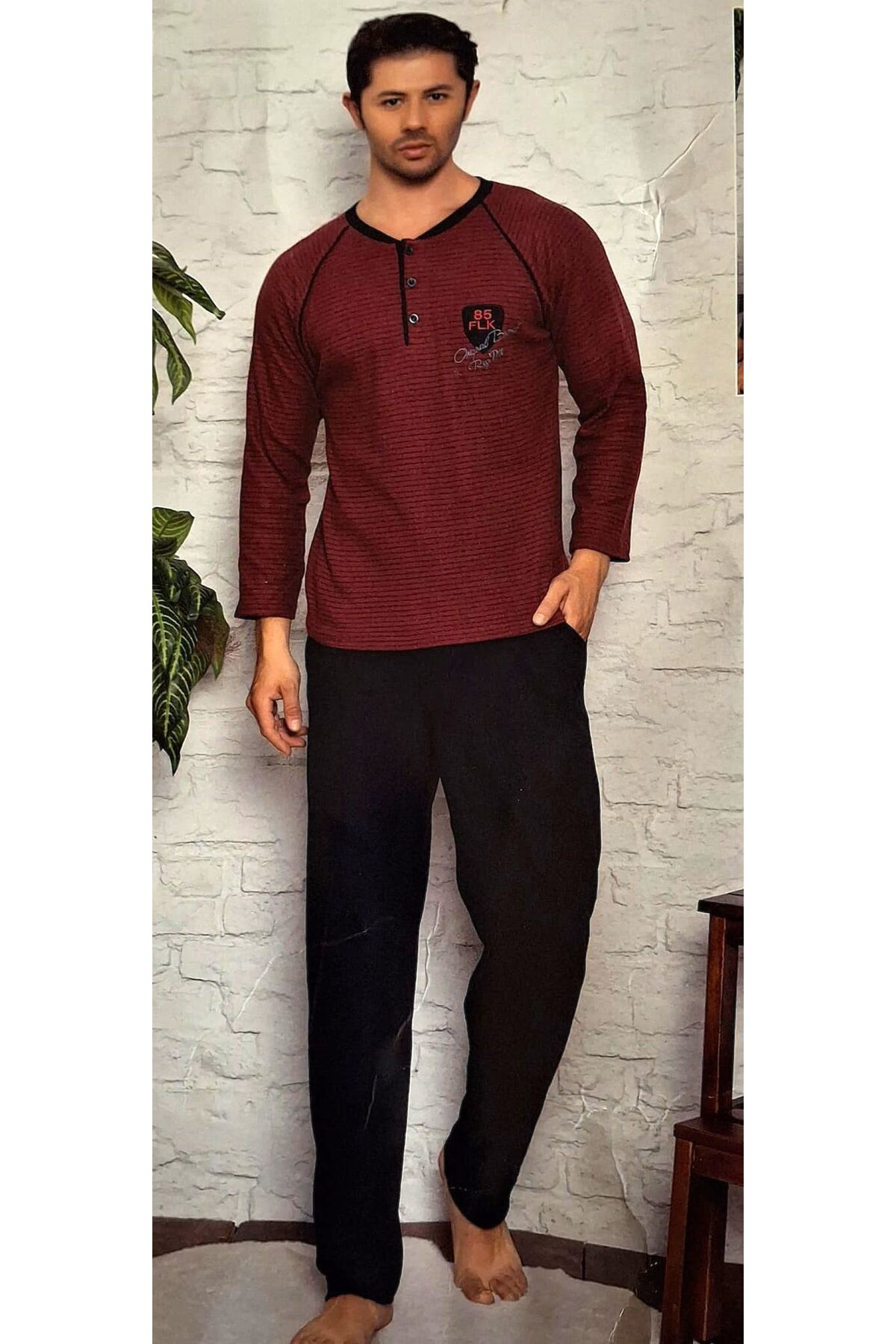 Falcom Uzun Kol Erkek Pijama Takımı