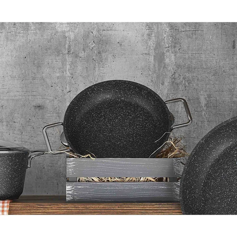 Falez Black Line Granit Sahan 24 Cm Siyah BLN 1021