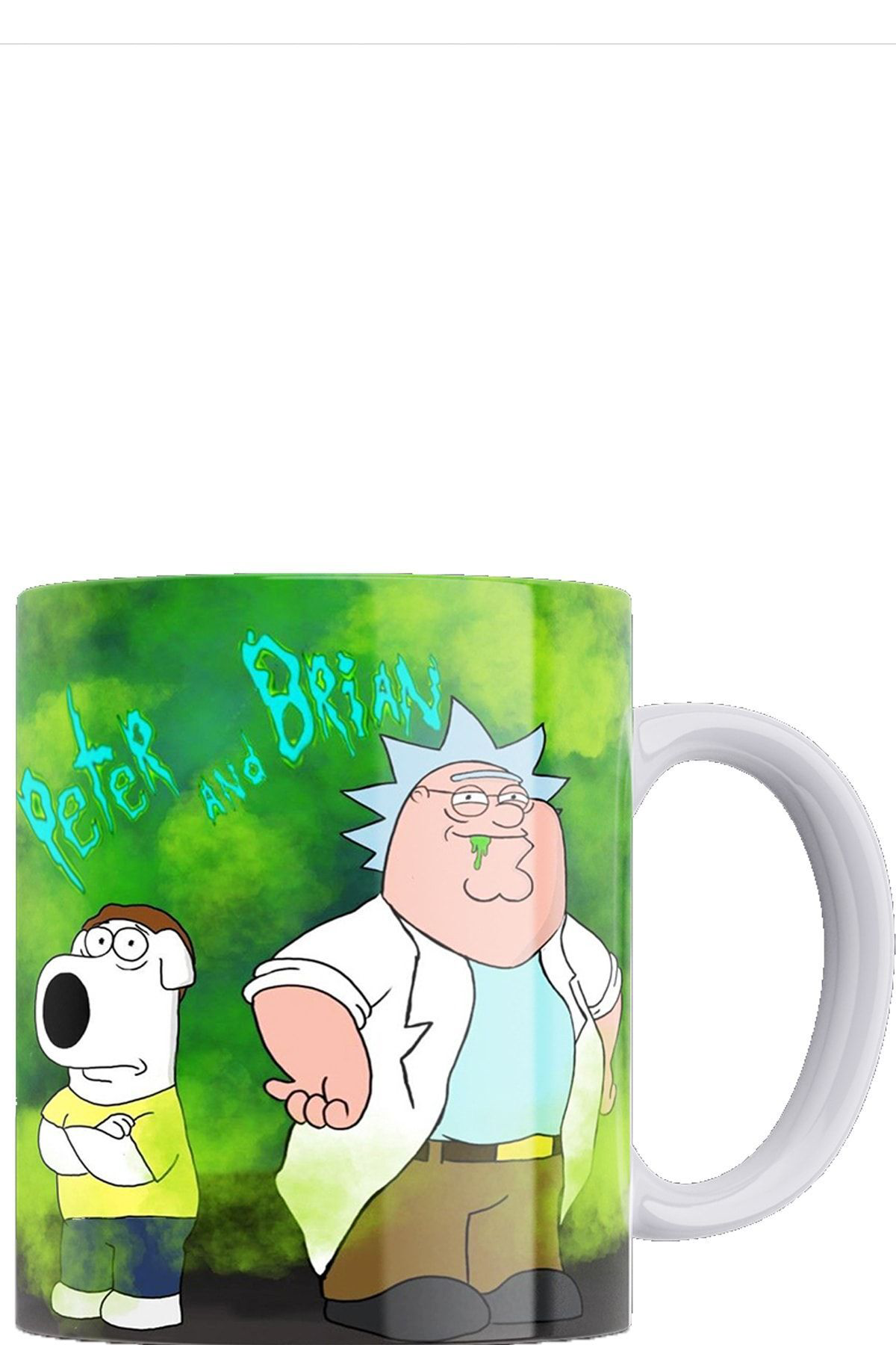 Remonz Family Guy Baskılı %100 Porselen Kupa