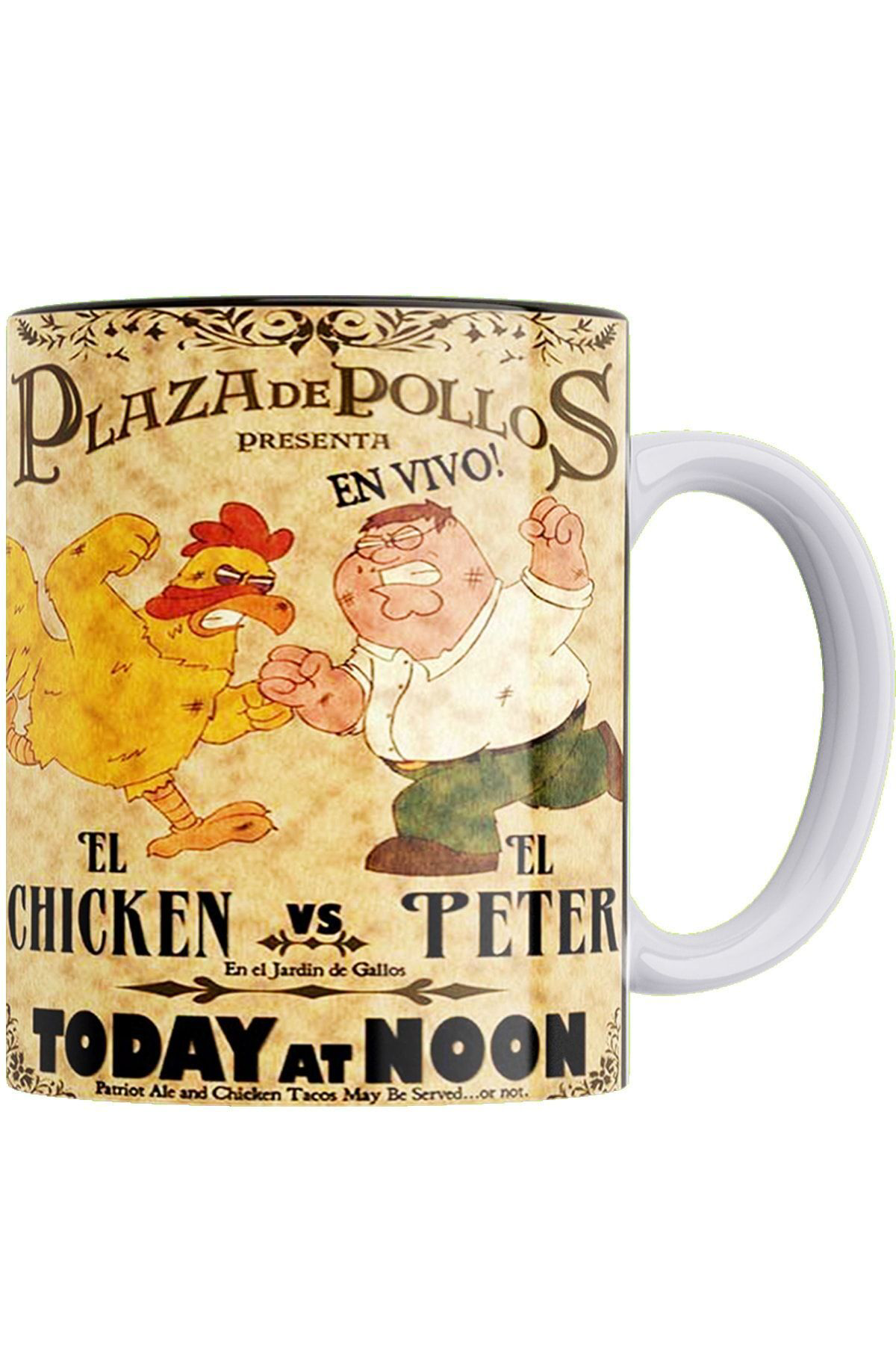 Remonz Family Guy Baskılı %100 Porselen Kupa