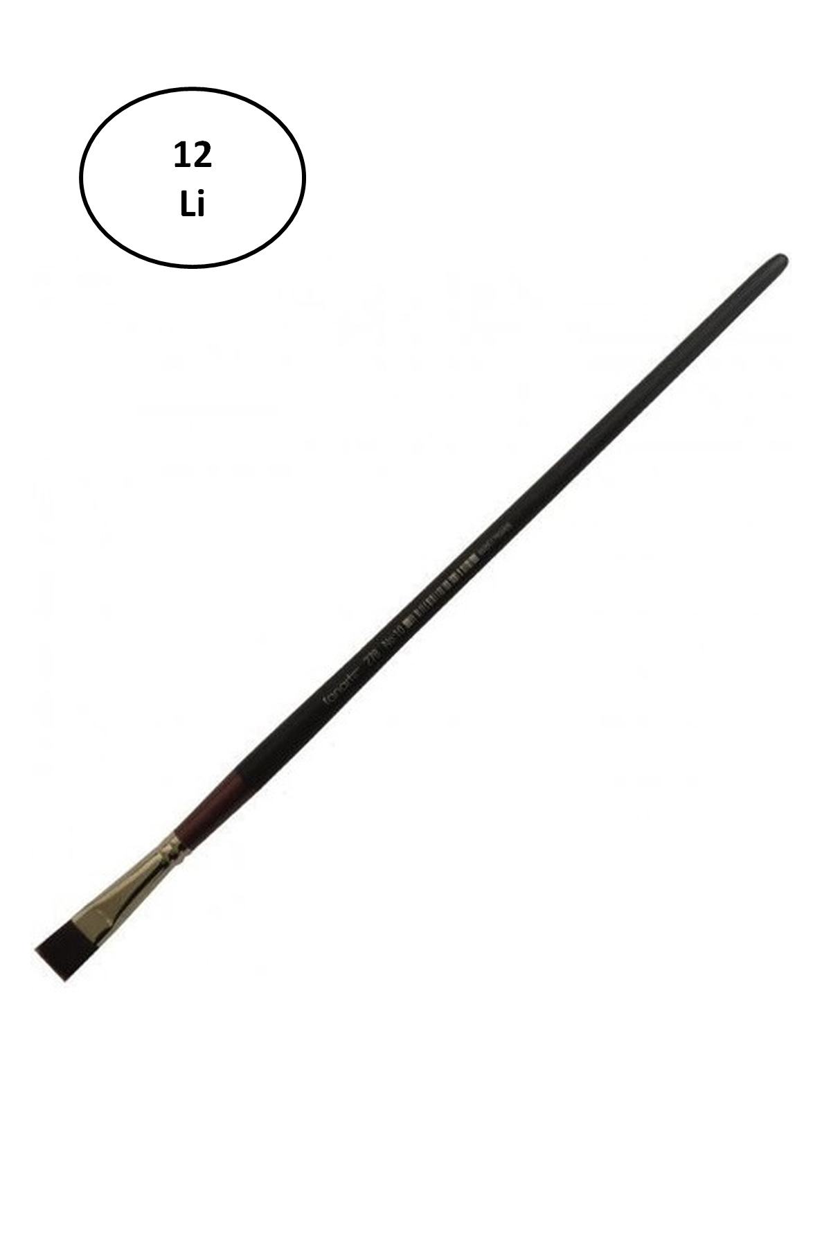 Just Cheap Store Fanart  Academy  Seri 278  Sert Kil Kisa Yassi Firça No:8 12'Li