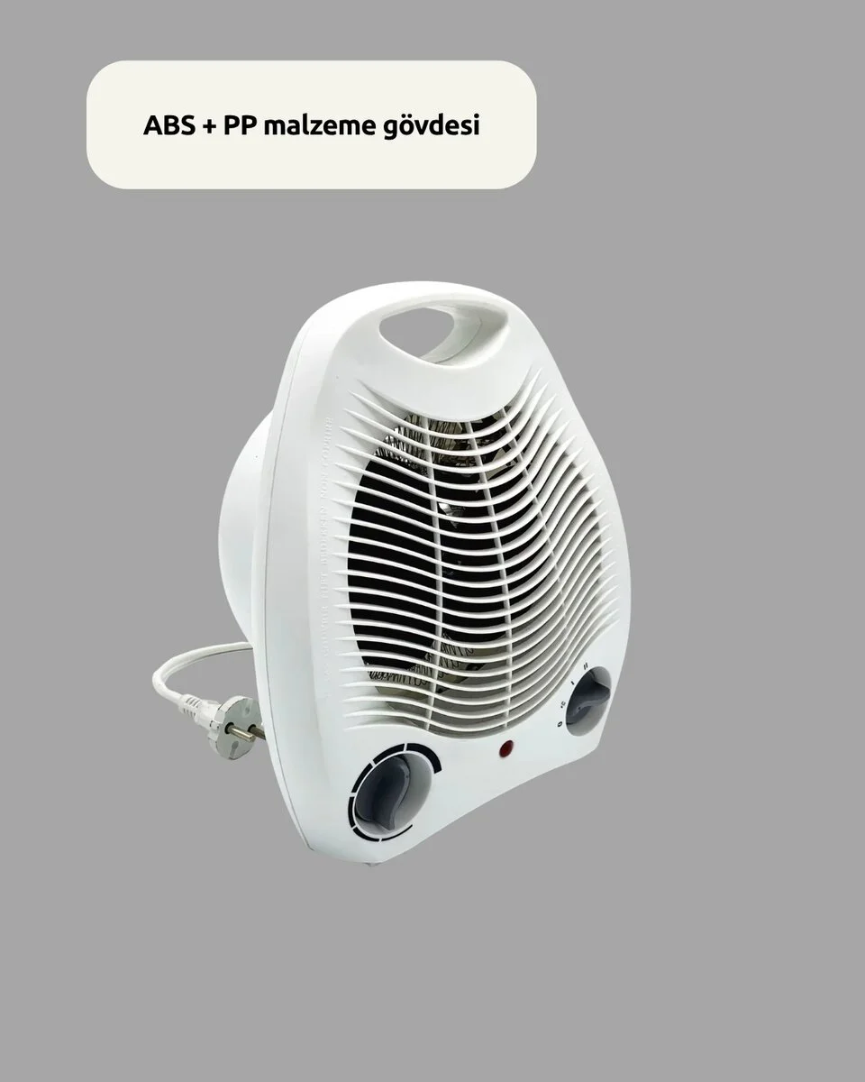 Fanlı Elektrikli Isıtıcı – 3 Kademeli Isı Ayarı ve Güvenli Kullanım