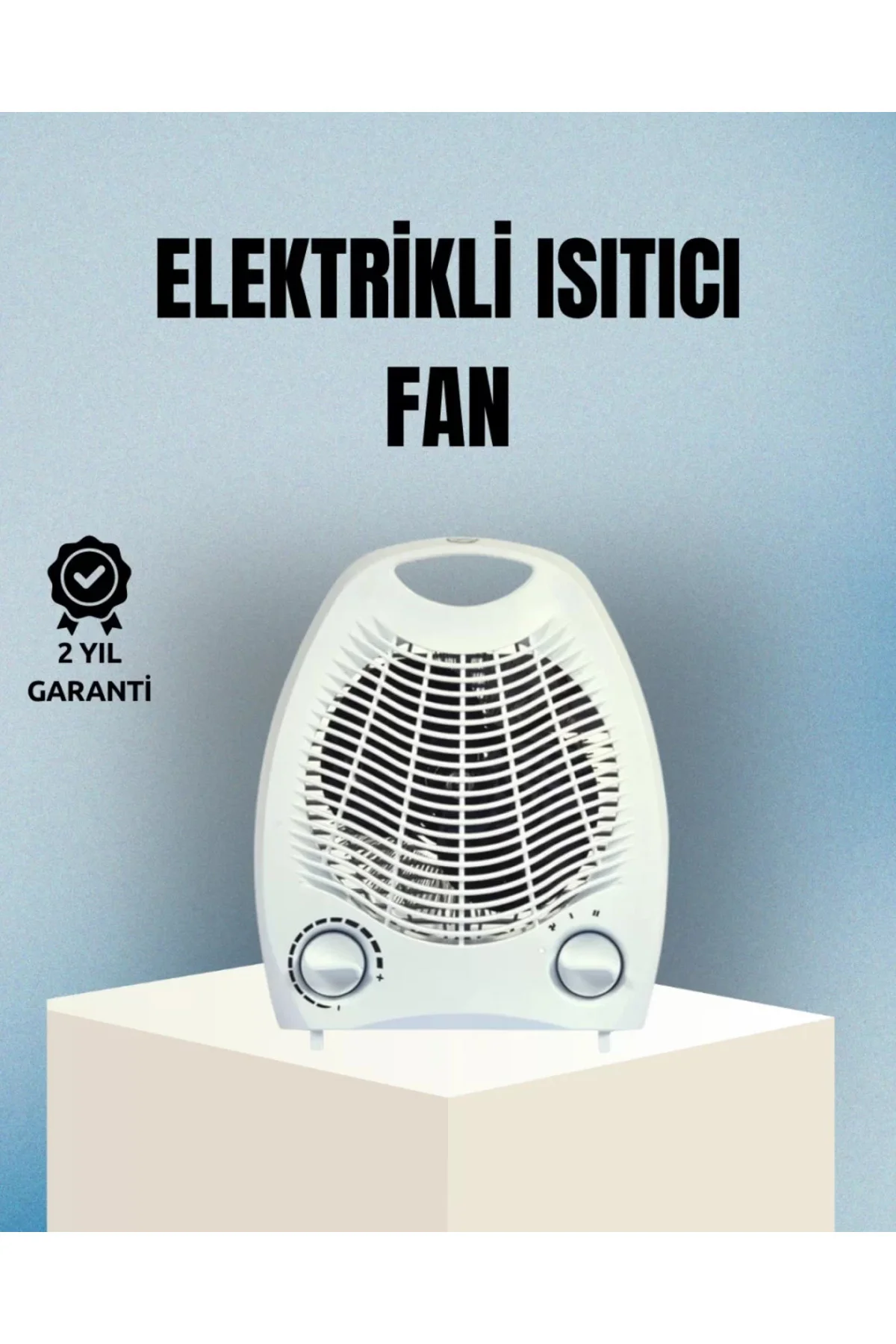 Fanlı Elektrikli Isıtıcı – 3 Kademeli Isı Ayarı ve Güvenli Kullan