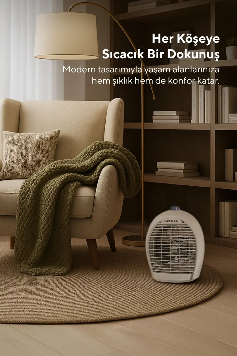Fanlı Isıtıcı 2000 W Lx-6331 Bej