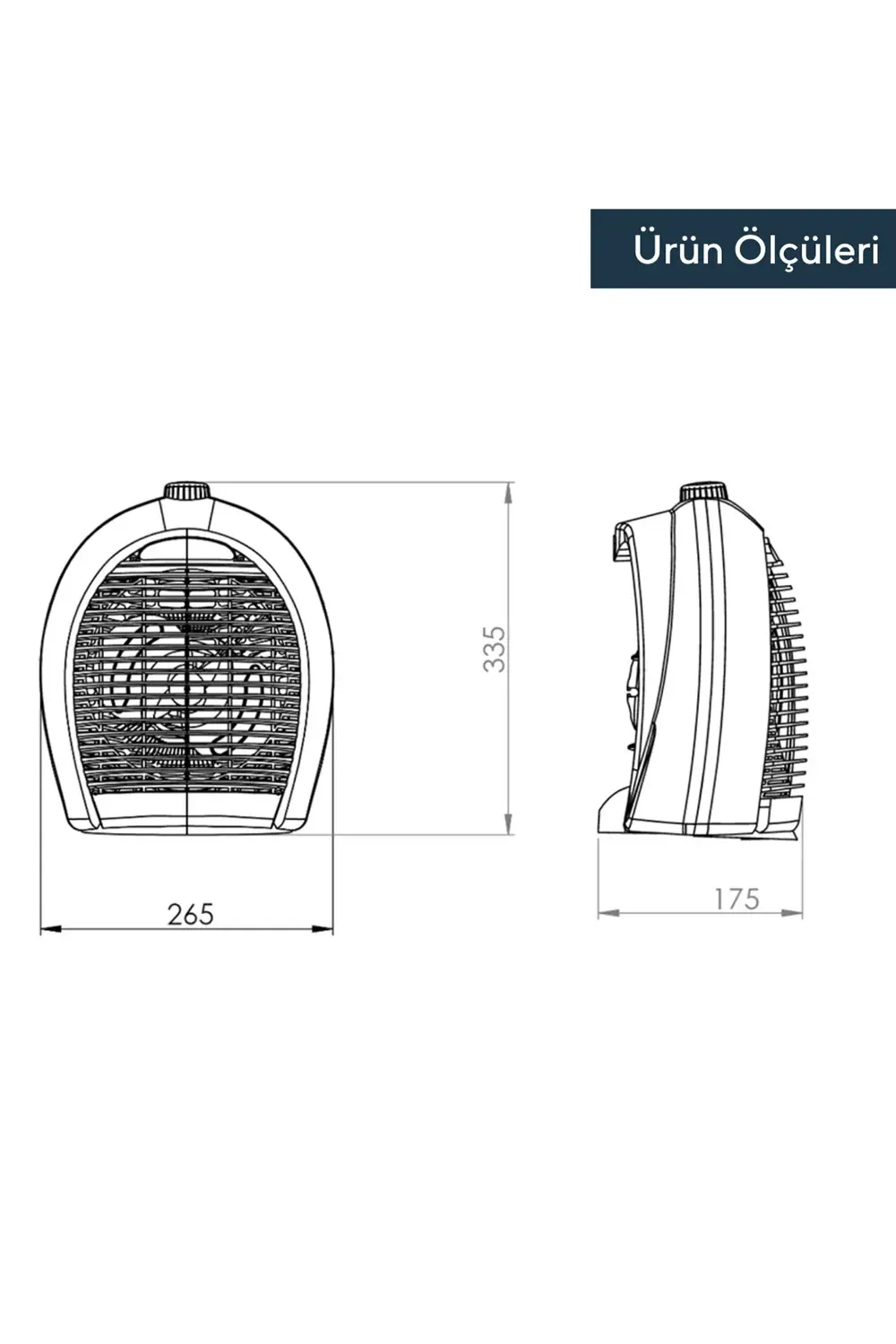 Fanlı Isıtıcı 2000 W Lx-6331 Bej