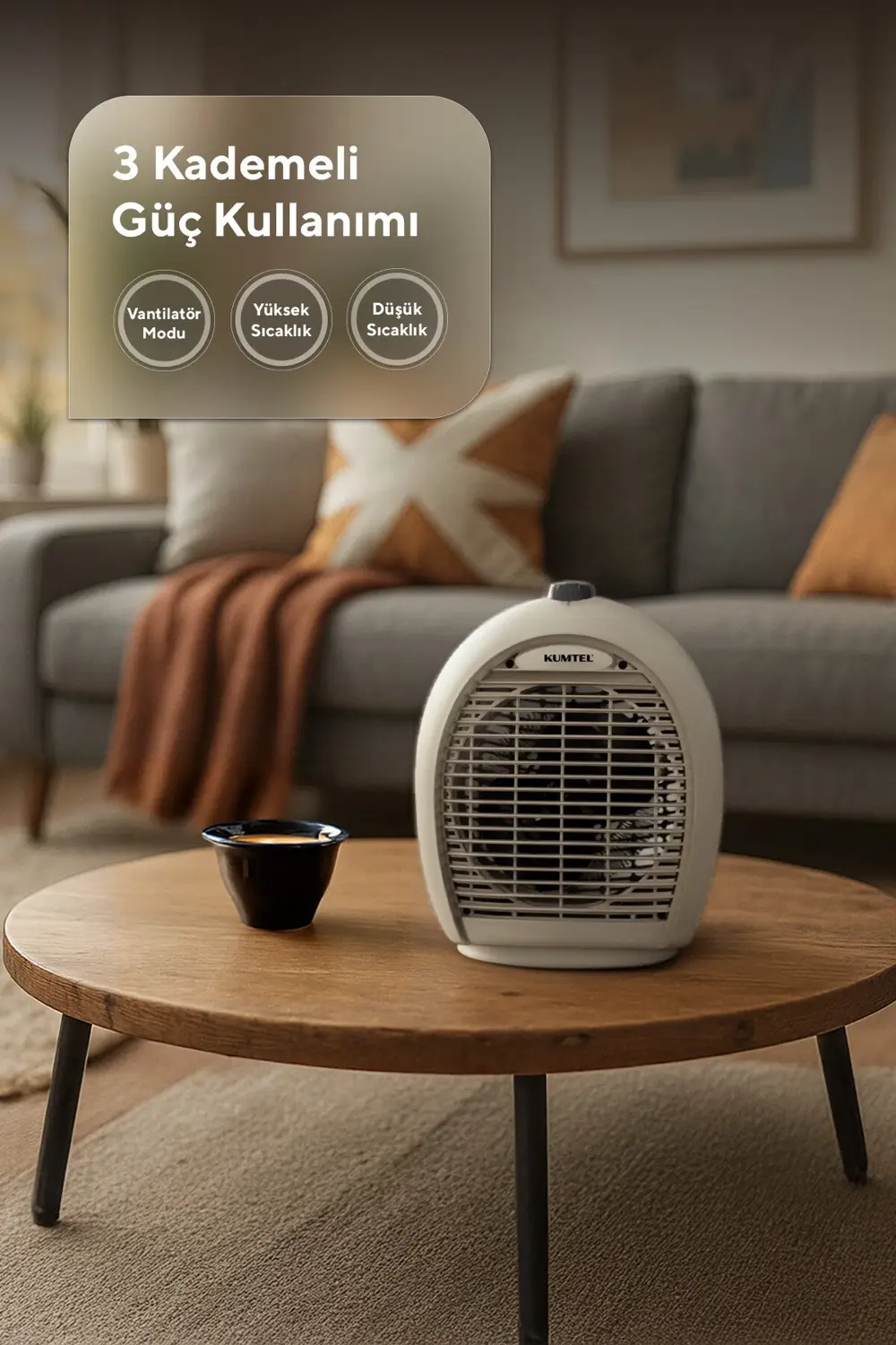 Fanlı Isıtıcı 2000 W Lx-6331 Bej