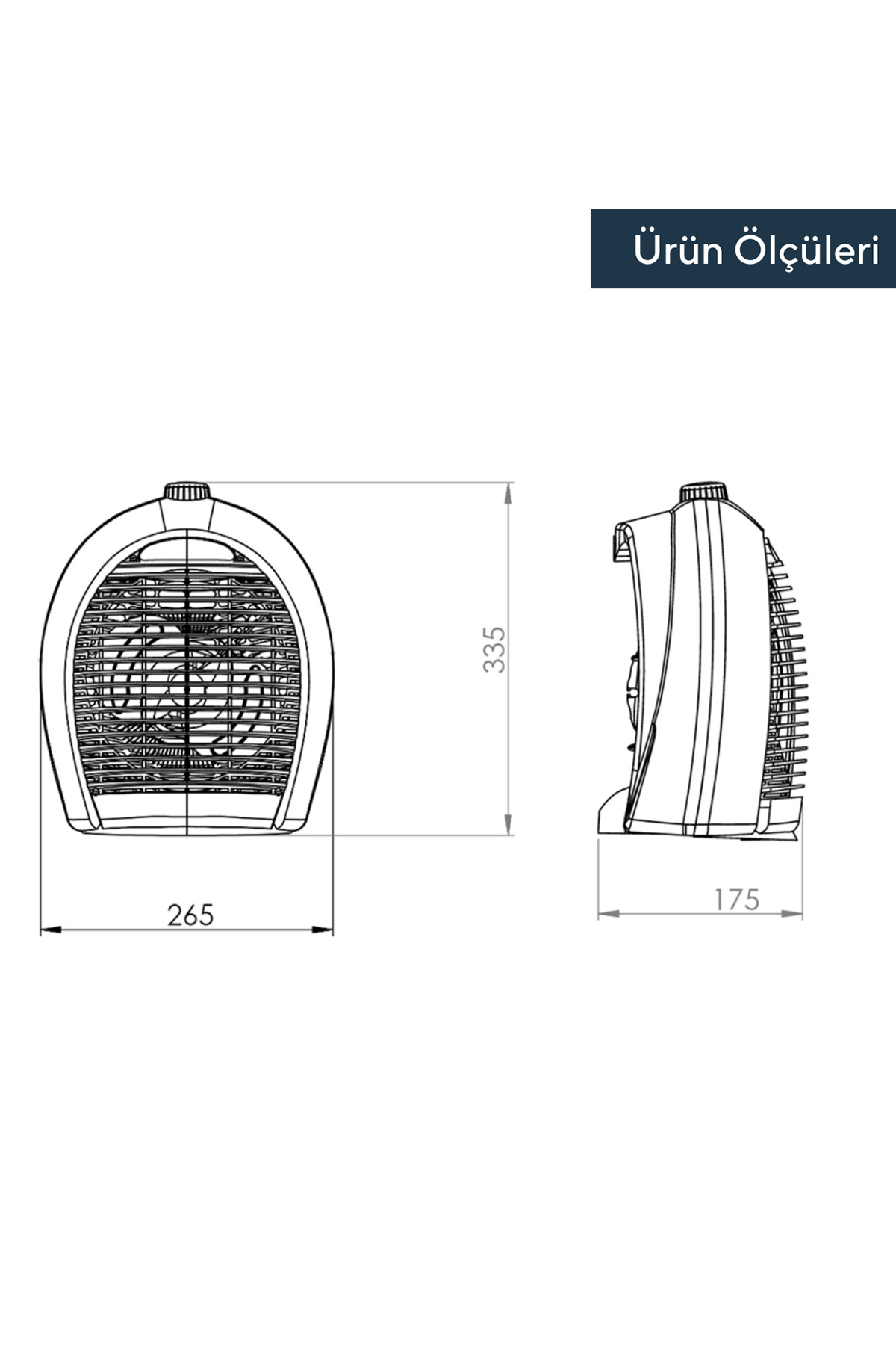 Fanlı Isıtıcı 2000 W Lx-6331 Bej