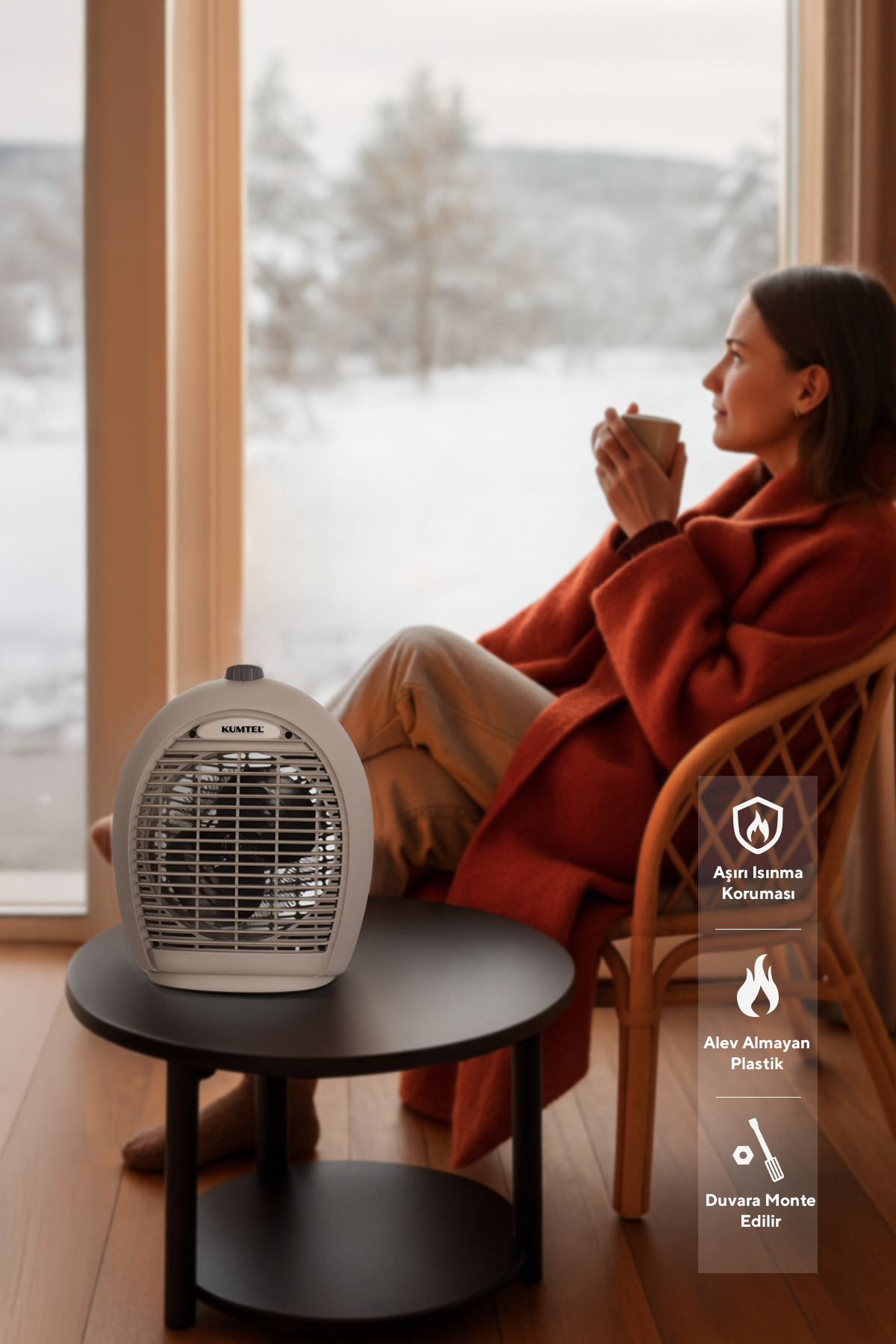 Fanlı Isıtıcı 2000 W Lx-6331 Bej