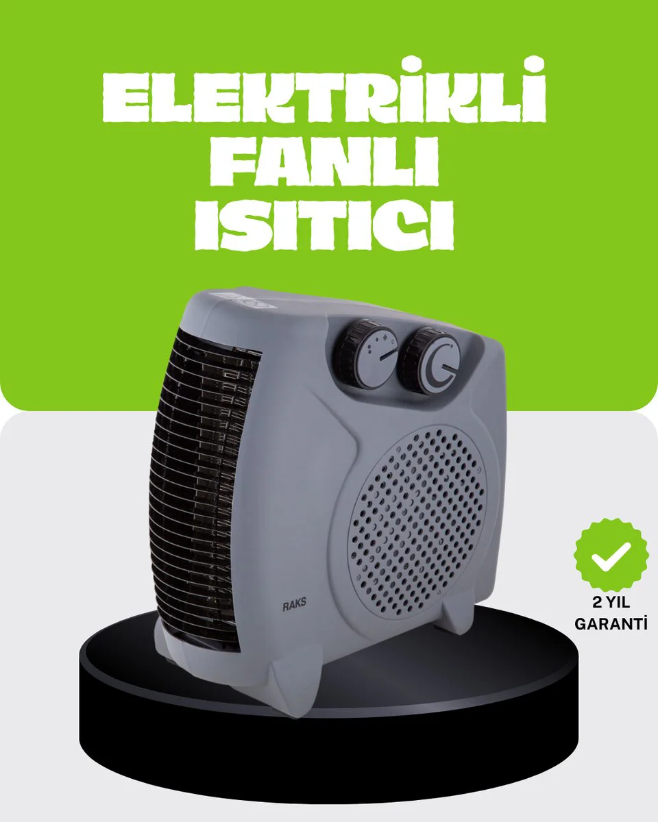 Fanlı Isıtıcı: Termostatlı, Hızlı Isıtma ve Güvenli Çok Yönlü Kullanım