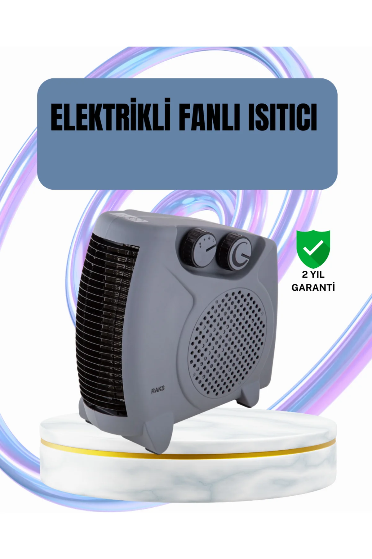 Fanlı Oda Isıtıcısı Termostat Kontrollü Soğuk Hava Üfleme Modu