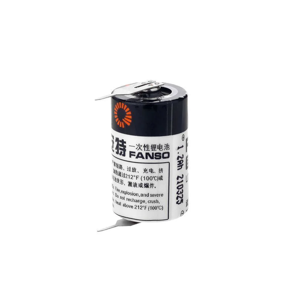 FANSO ER14250H 3.6V 1/2 AA Size  Pil (Li-SL2) 2 PIN
