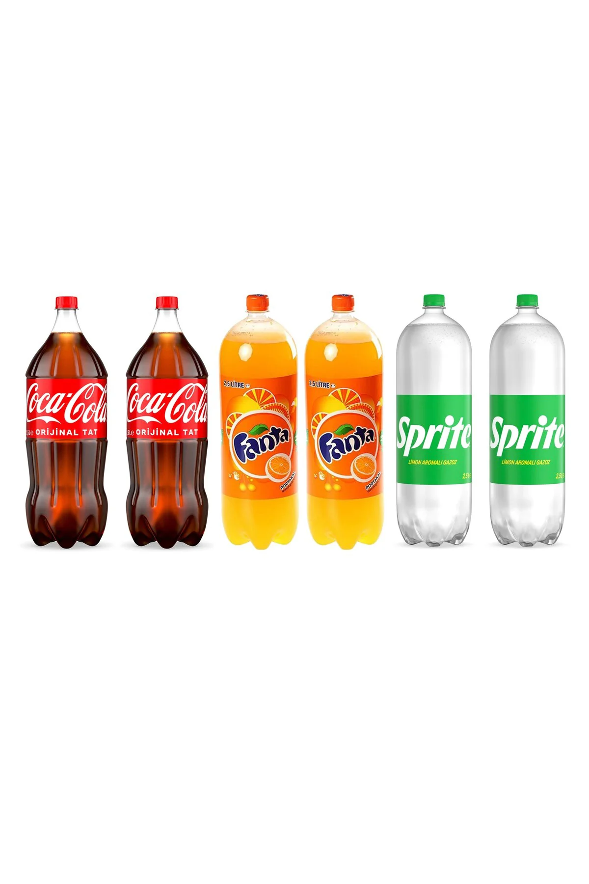 Fanta Sprite 2,5 lt 6 lı Karma Paket