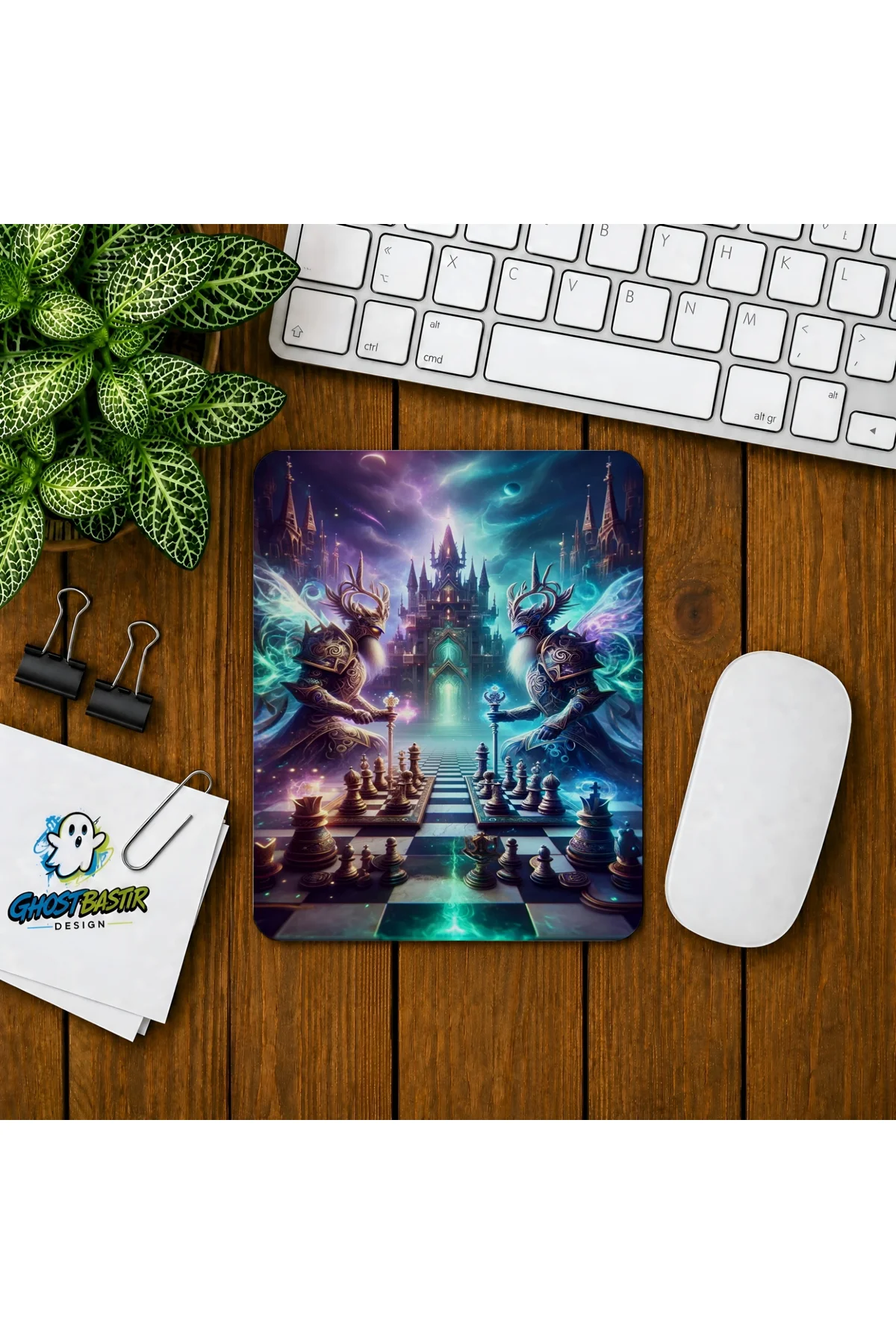 Fantastik Satranç Baskılı Oyuncu Mousepad 071