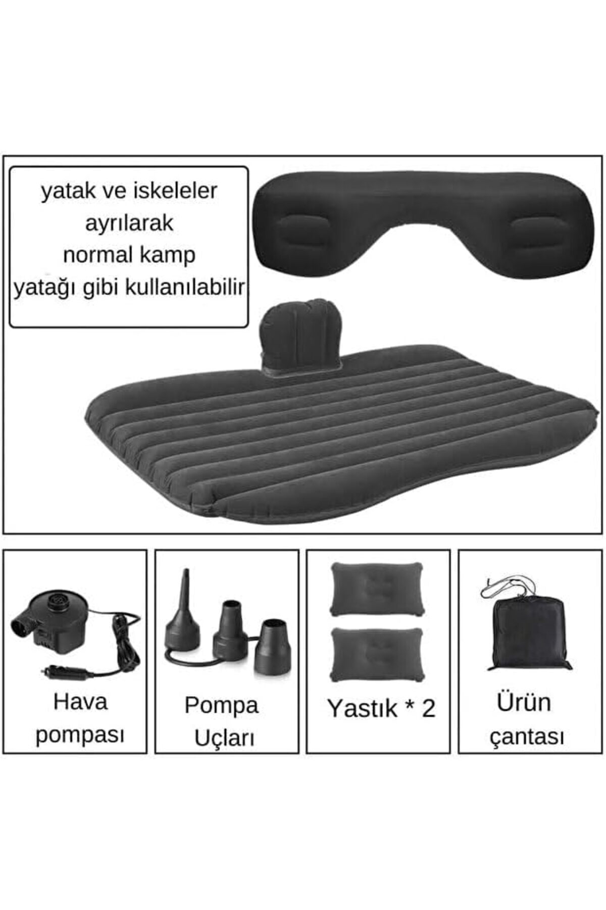 FantastikSell Araç İçi Şişme Yatak – Arka Koltuk Şişme Yatak | Ka
