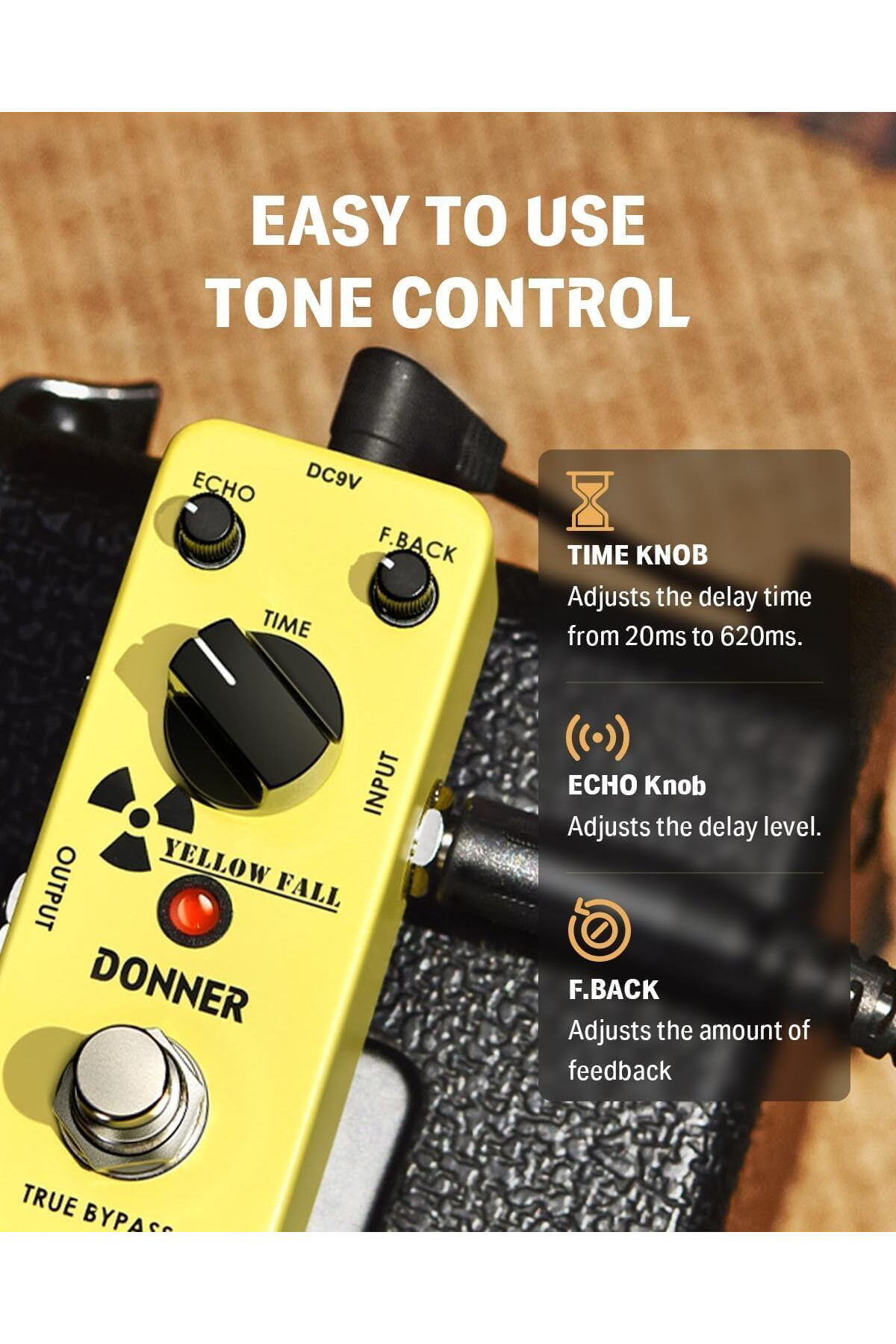 FantastikSell Donner Yellow Fall Vintage Analog Pedalı 1142128