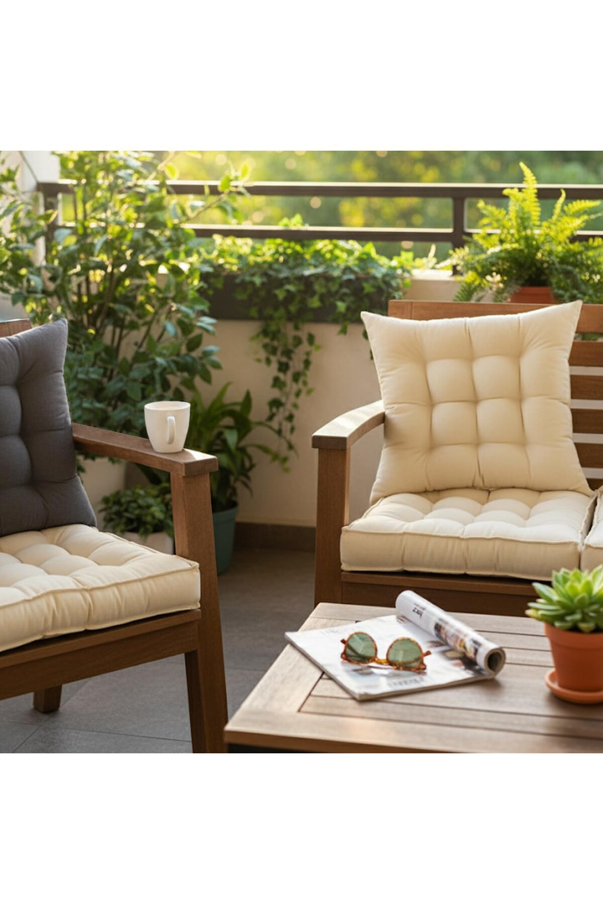 FantastikSell Haegs Sandalye Minderi, Çift Kenarlı, Taşıma Kulplu