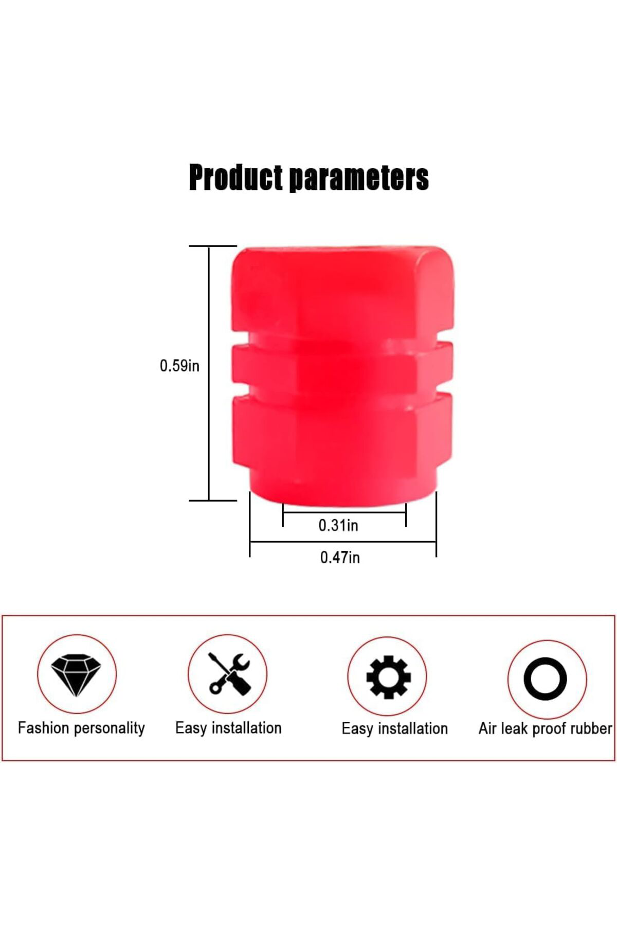 FantastikSell Kyrotech 4 Adet Kırmızı Floresan Karanlıkta Parlaya