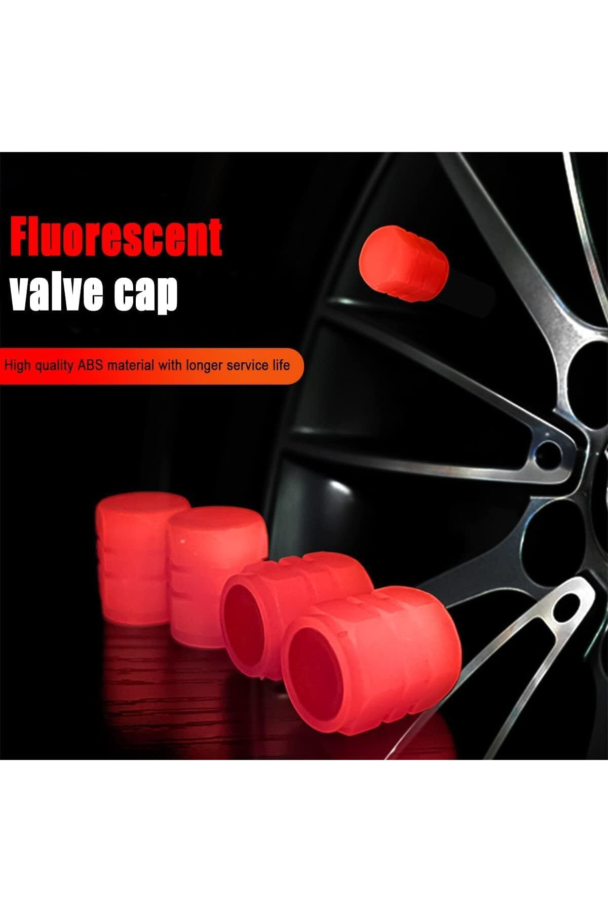 FantastikSell Kyrotech 4 Adet Kırmızı Floresan Karanlıkta Parlaya