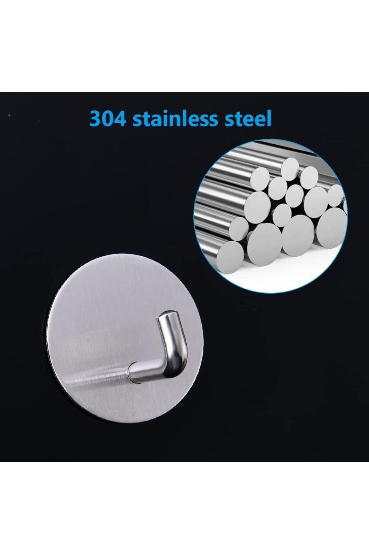 FantastikSell MallArt® 3M Bantlı Paslanmaz Çelik Askı | SUS304 Ma