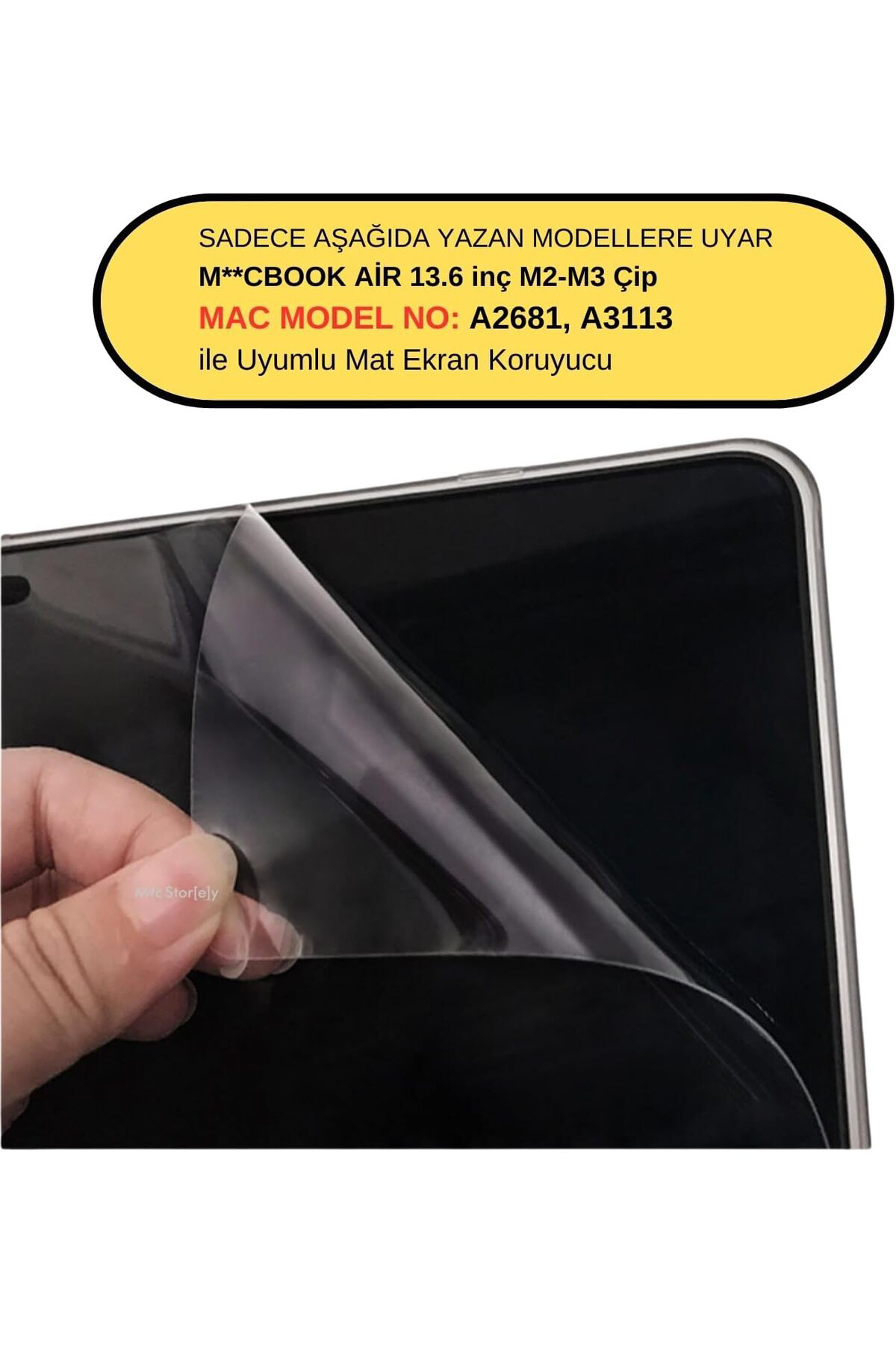 FantastikSell McStorey MacBook Air 13.6 inç M2 M3 M4 Uyumlu Mat A
