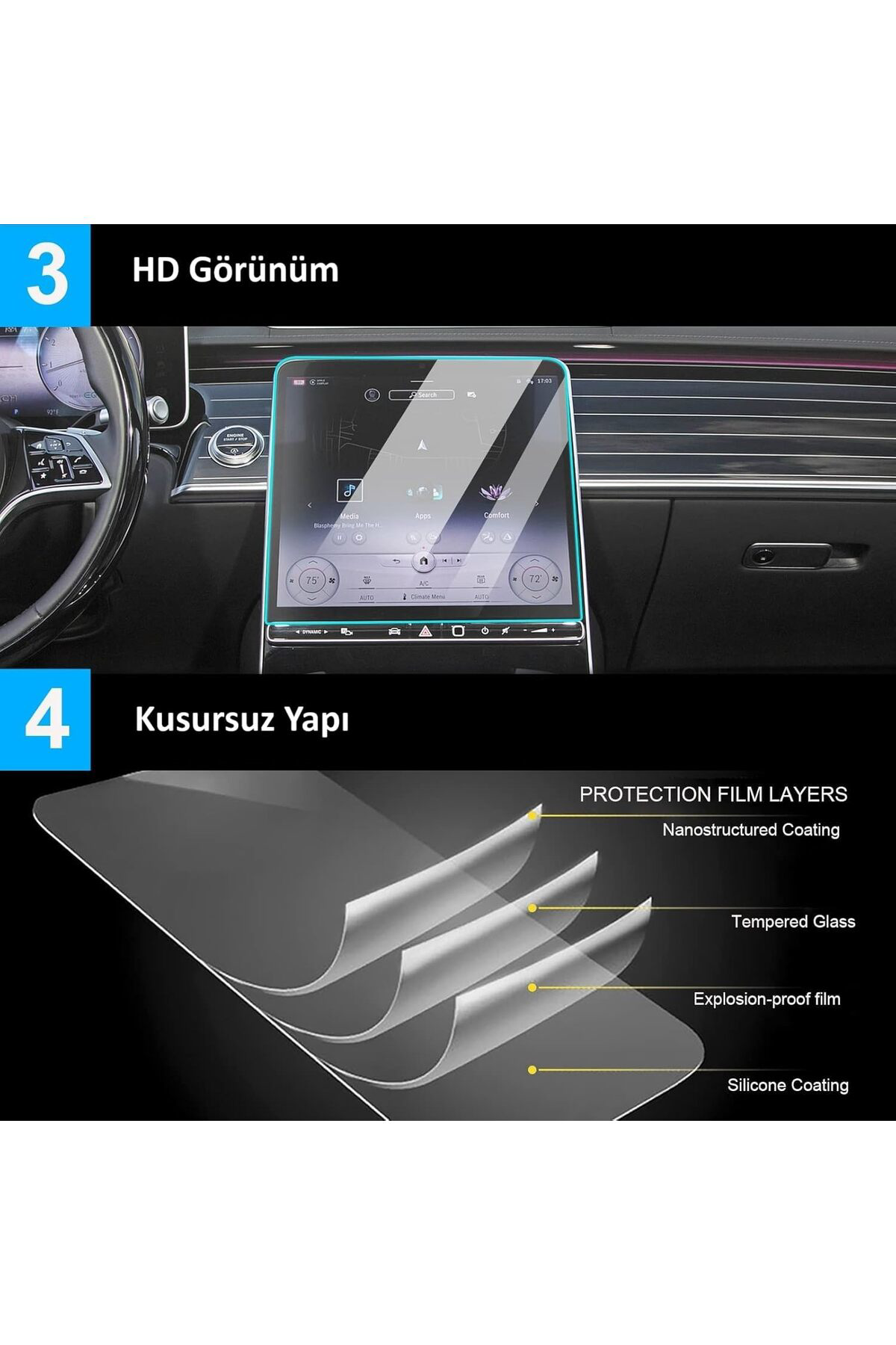 FantastikSell Toyota ile uyumlu Corolla 2023 2024 2025 Model Göst