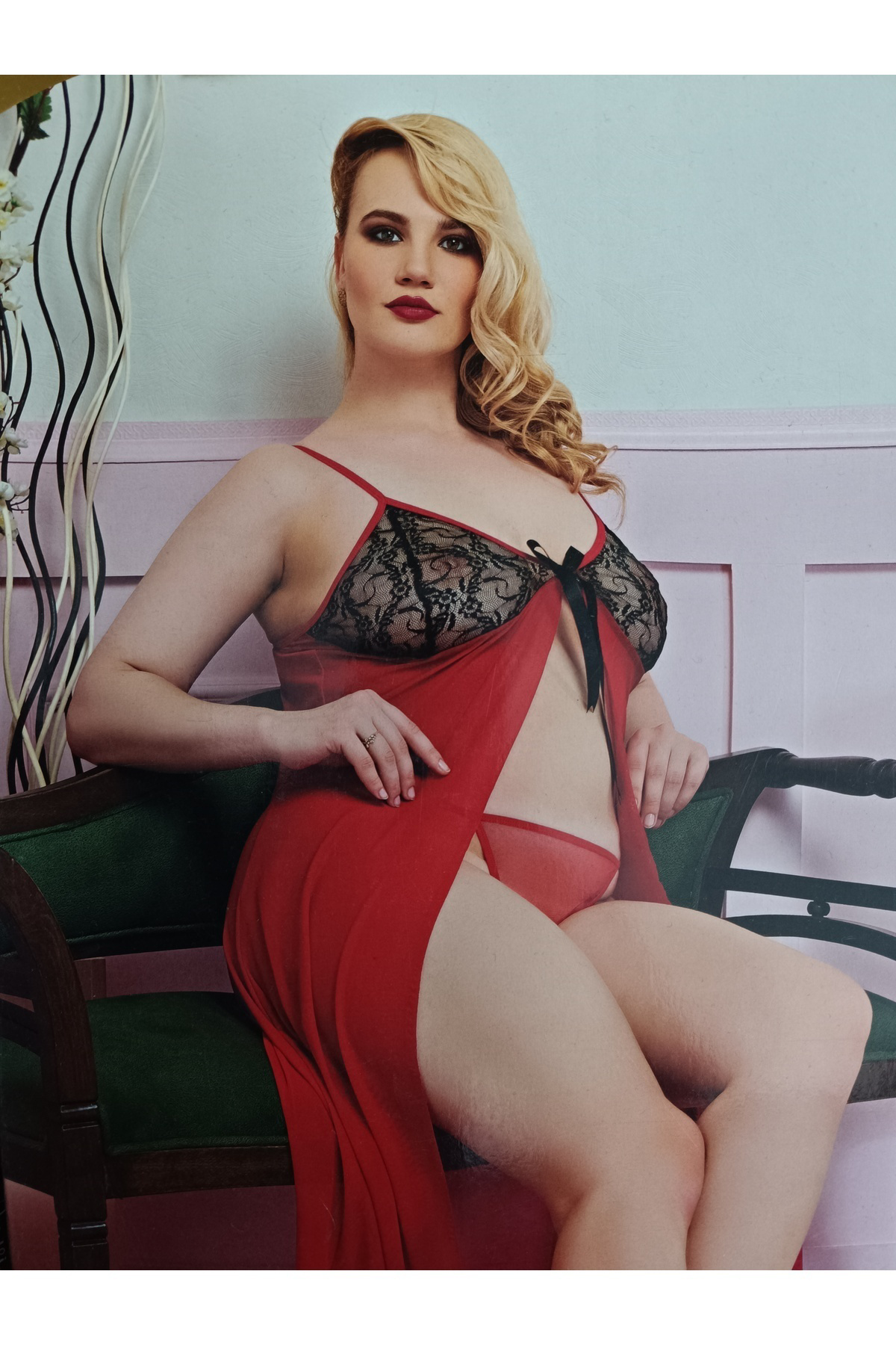 Ruselin Fantazi Büyük Beden Gecelik