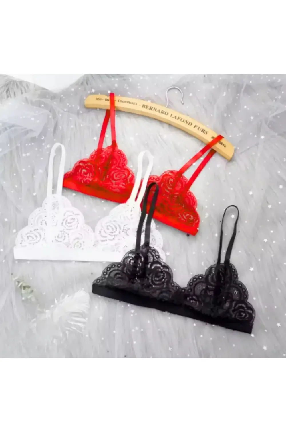 Pilelistore Fantezi 3'Lü Seksi Dantel Sütyen Seti