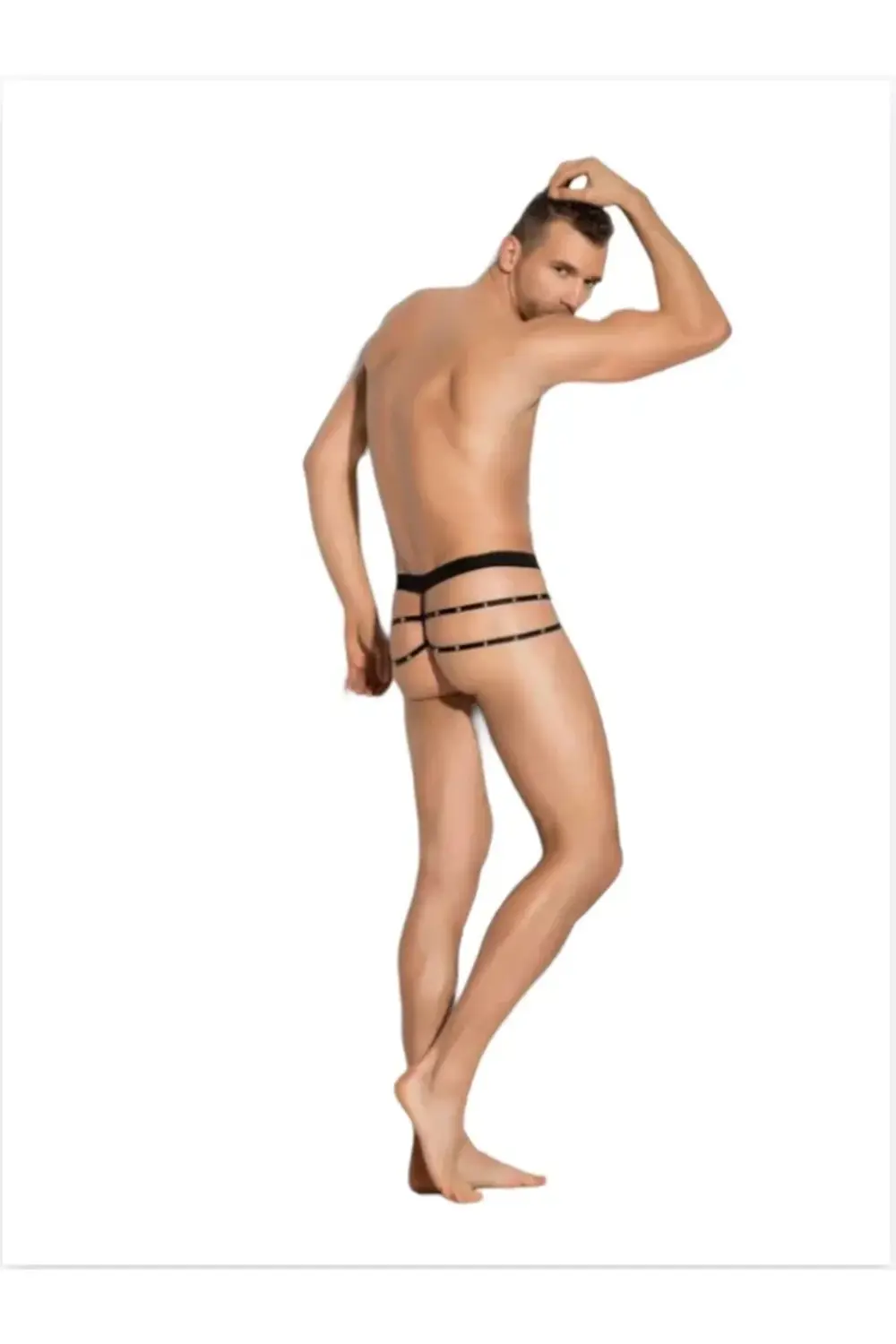 Pilelistore Fantezi Erkek Aşk Kırmızısı Seksi Metalli Tanga - String