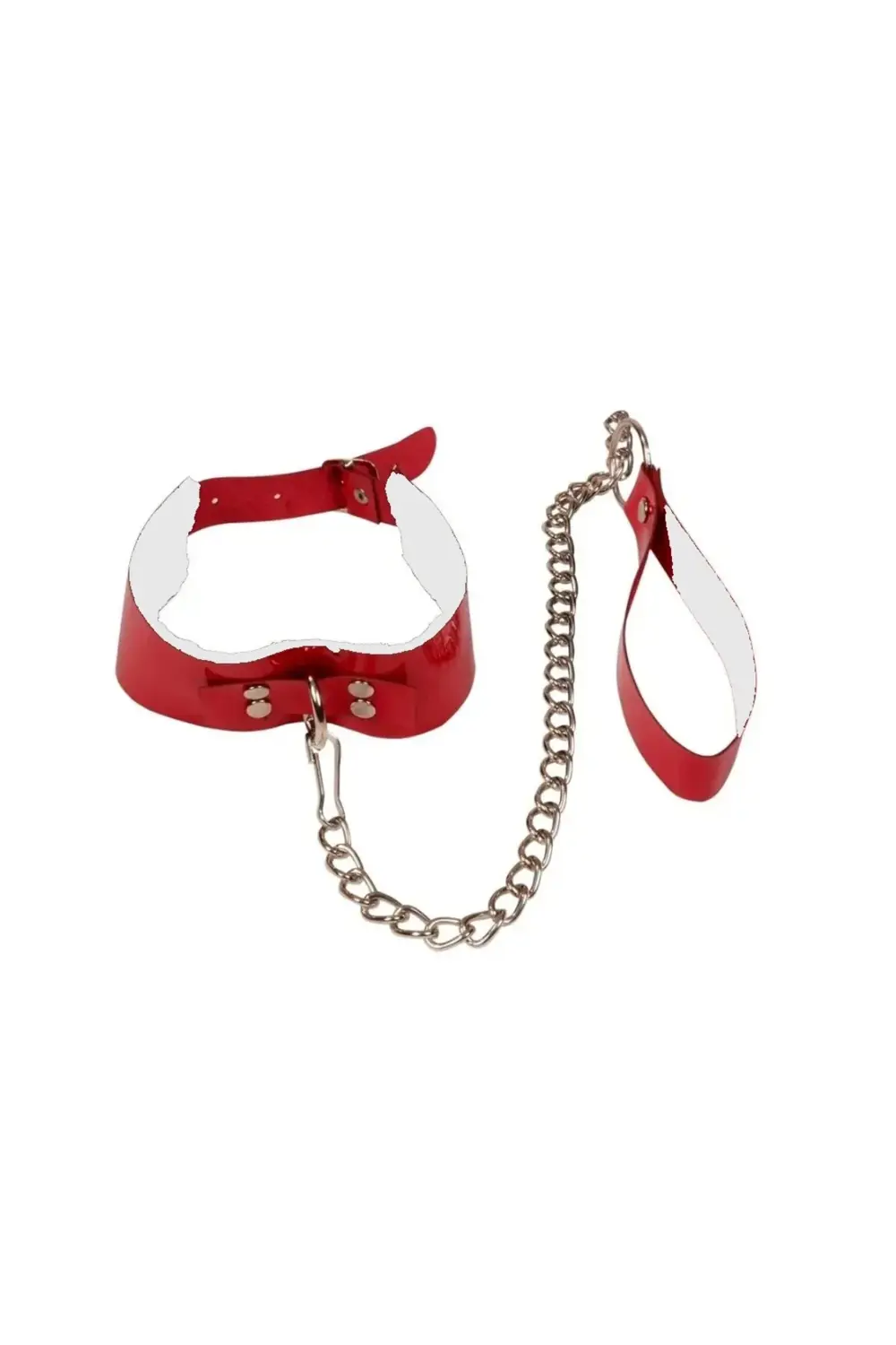 Fantezi Seksi Kırmızı Harness Tasma