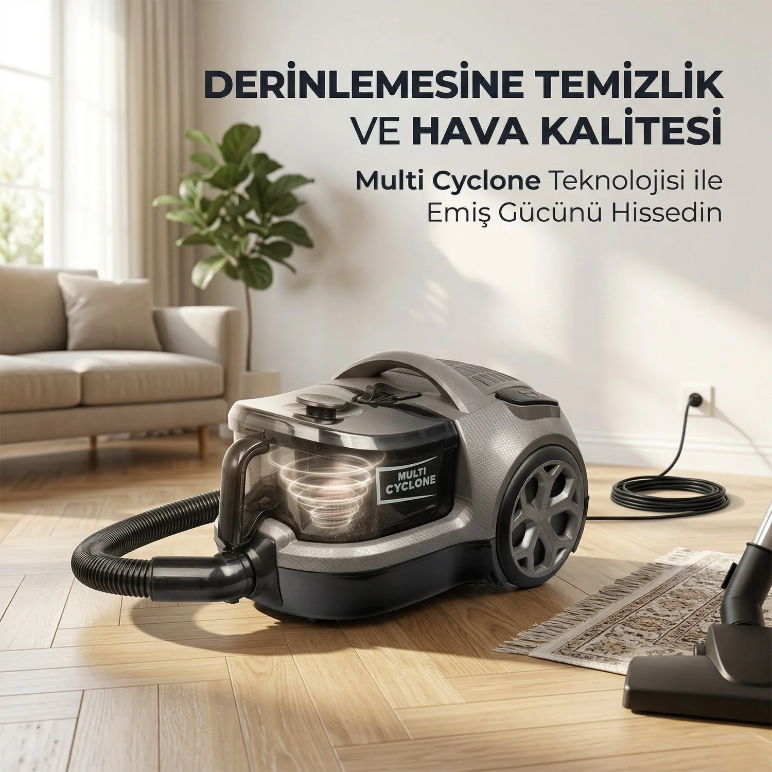 Fantom Carbon CC4500 Cyclone Toz Torbasız Süpürge - 2 L Kilitli H Fantom Carbon CC4500 Cyclone Toz Torbasız Süpürge - 2 L Kilitli H